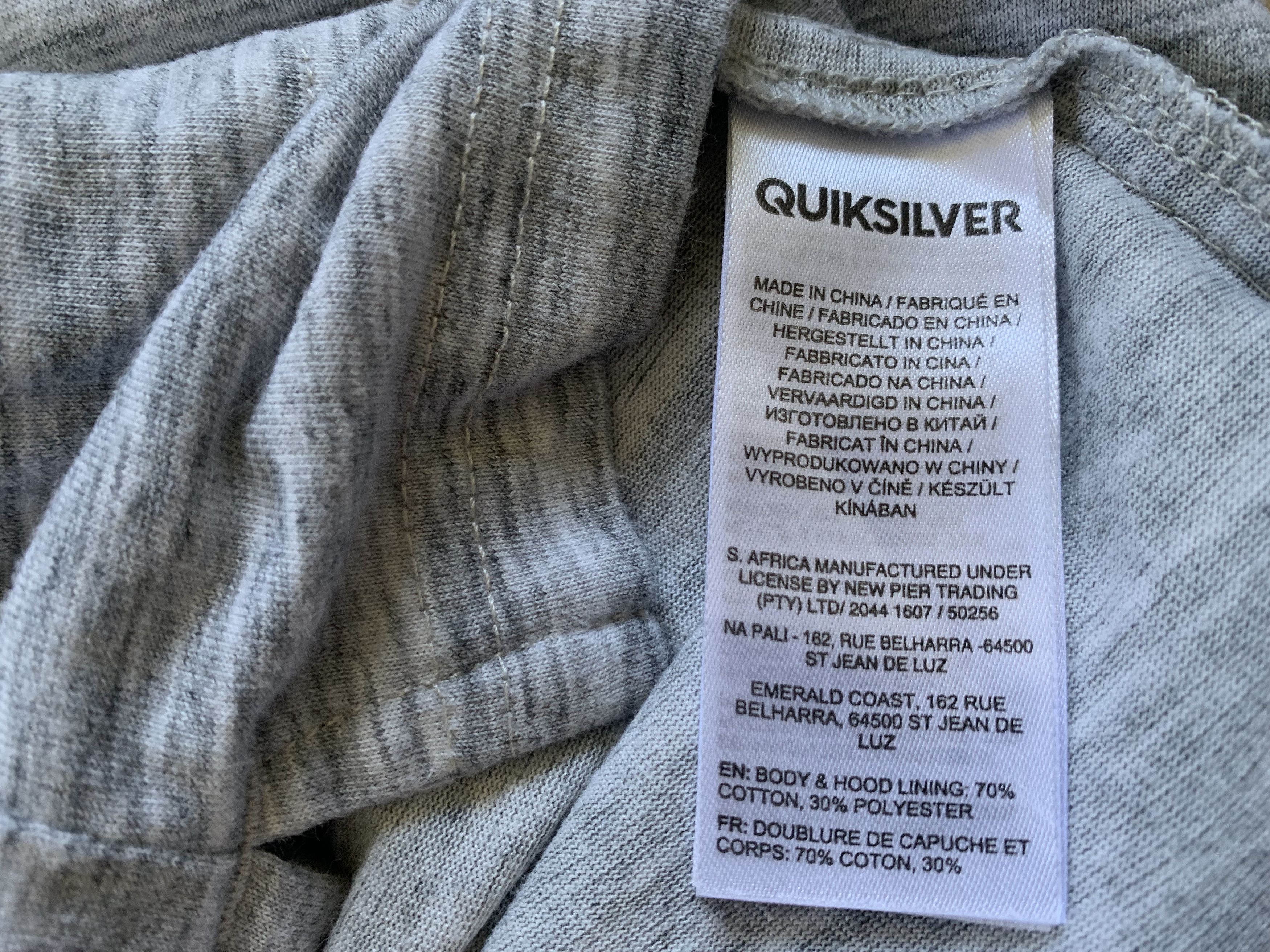 Quiksilver Quiksilver Mens Cotton Hoodie Size US XL / EU 56 / 4 - 8 Thumbnail