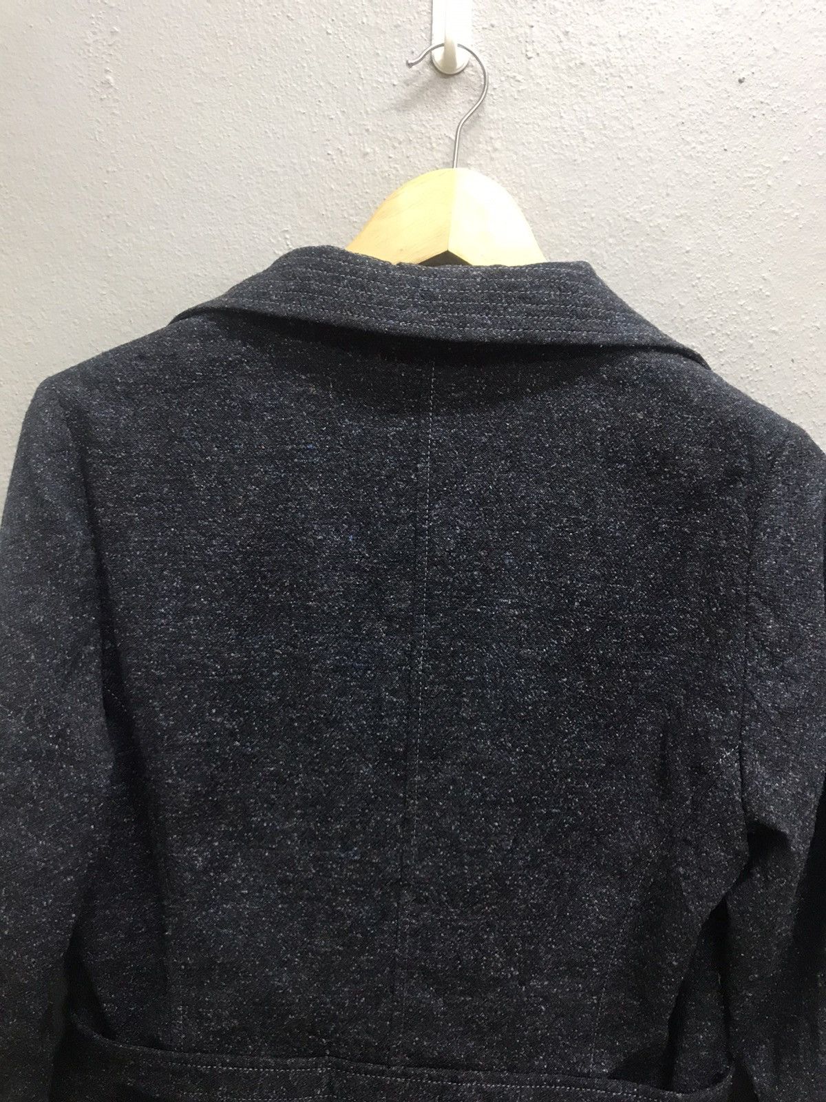 Japanese Brand VINTAGE f.CAMINO TWEED BELTED JACKET COATS Size XS / US 0-2 / IT 36-38 - 7 Thumbnail