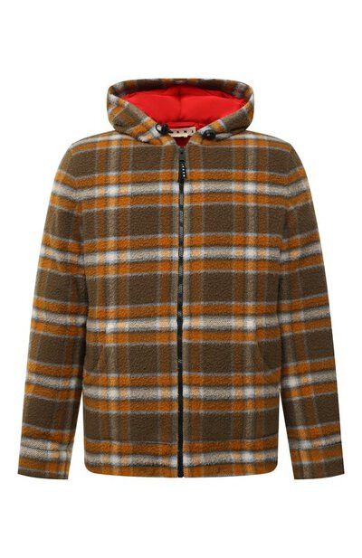 Marni o1y0225 Wool Hooded Jacket in Multicolor Size US M / EU 48-50 / 2 - 1 Thumbnail