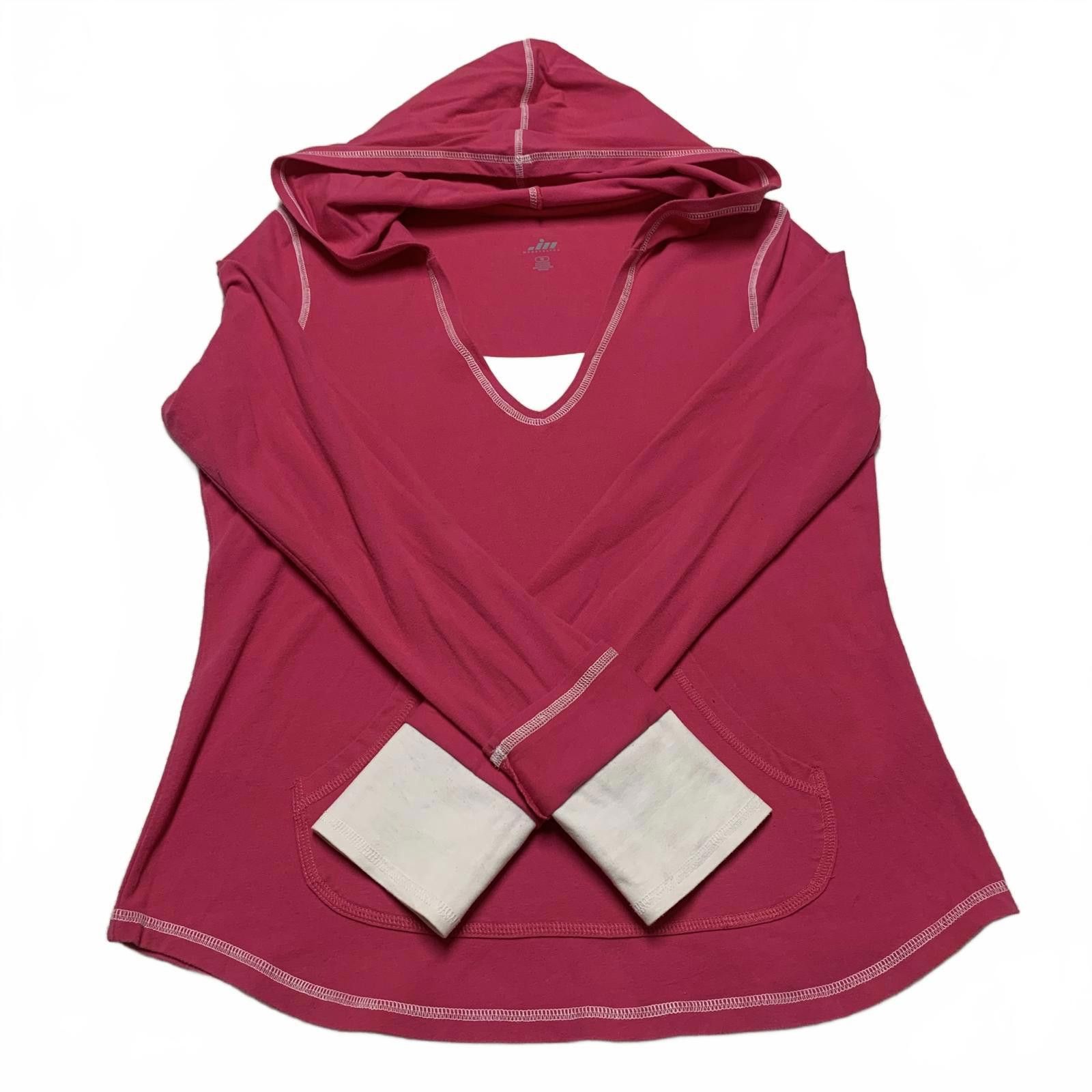 Other JU MORETULTRA Women's M Pink Hooded Long Sleeve Top Size M / US 6-8 / IT 42-44 - 5 Thumbnail