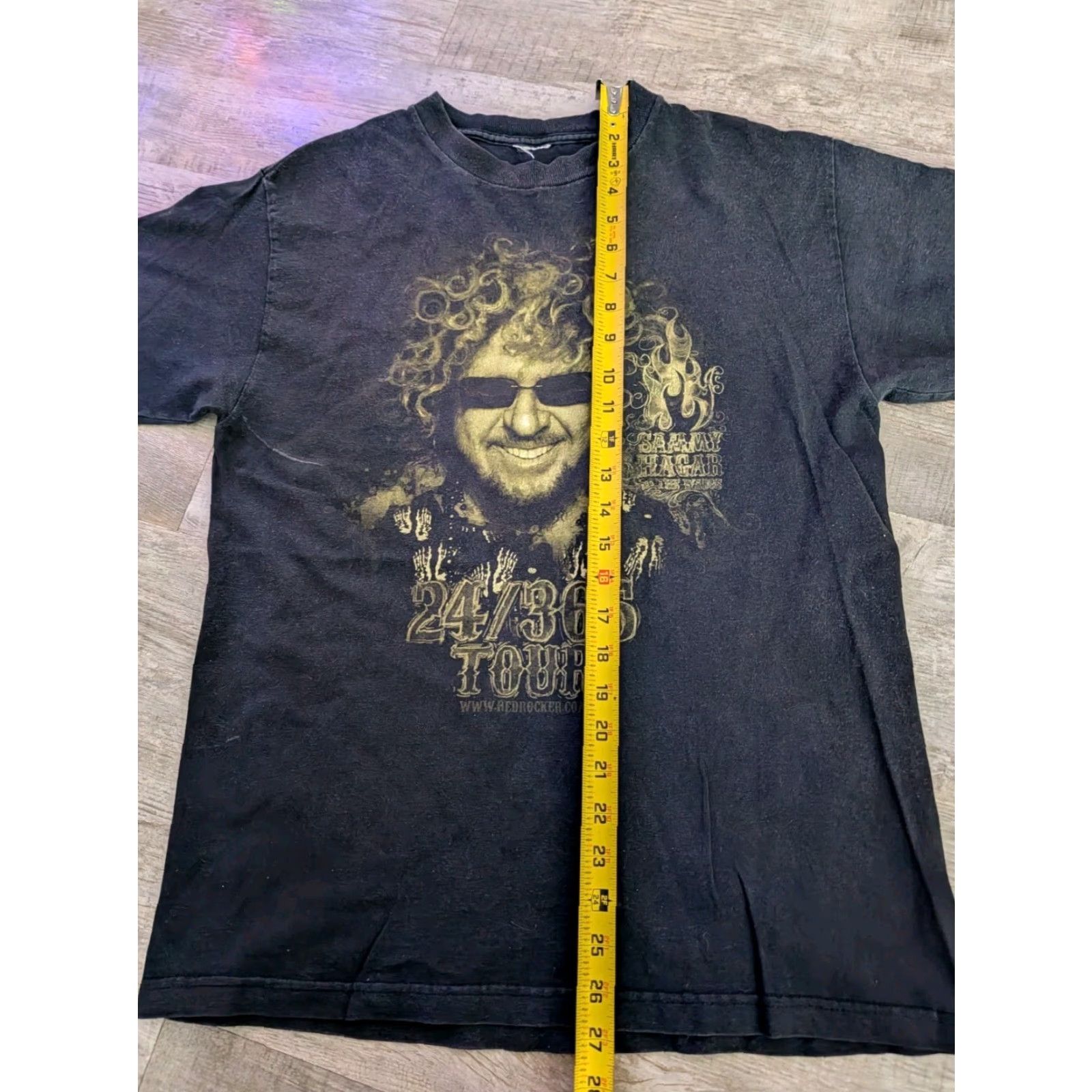 AAA VINTAGE Sammy Hagar Black Tee Shirt Mens Size S 90s Rock Music AAA T-Shirt Short Sleeve Crew Neck Cotton Size US S / EU 44-46 / 1 - 7 Thumbnail
