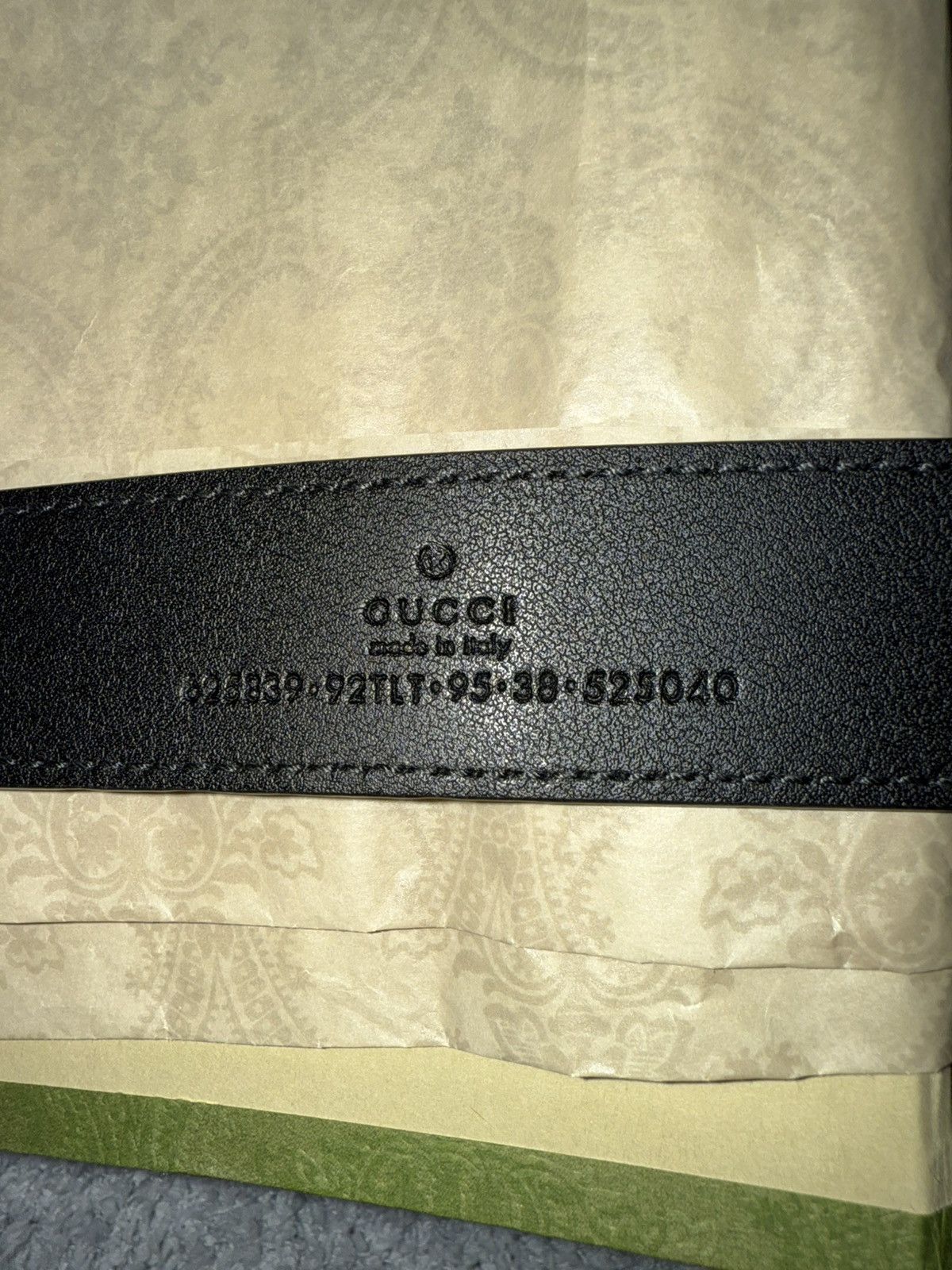Gucci GG MARMONT REVERSIBLE THIN BELT size 95 Size ONE SIZE - 3 Thumbnail