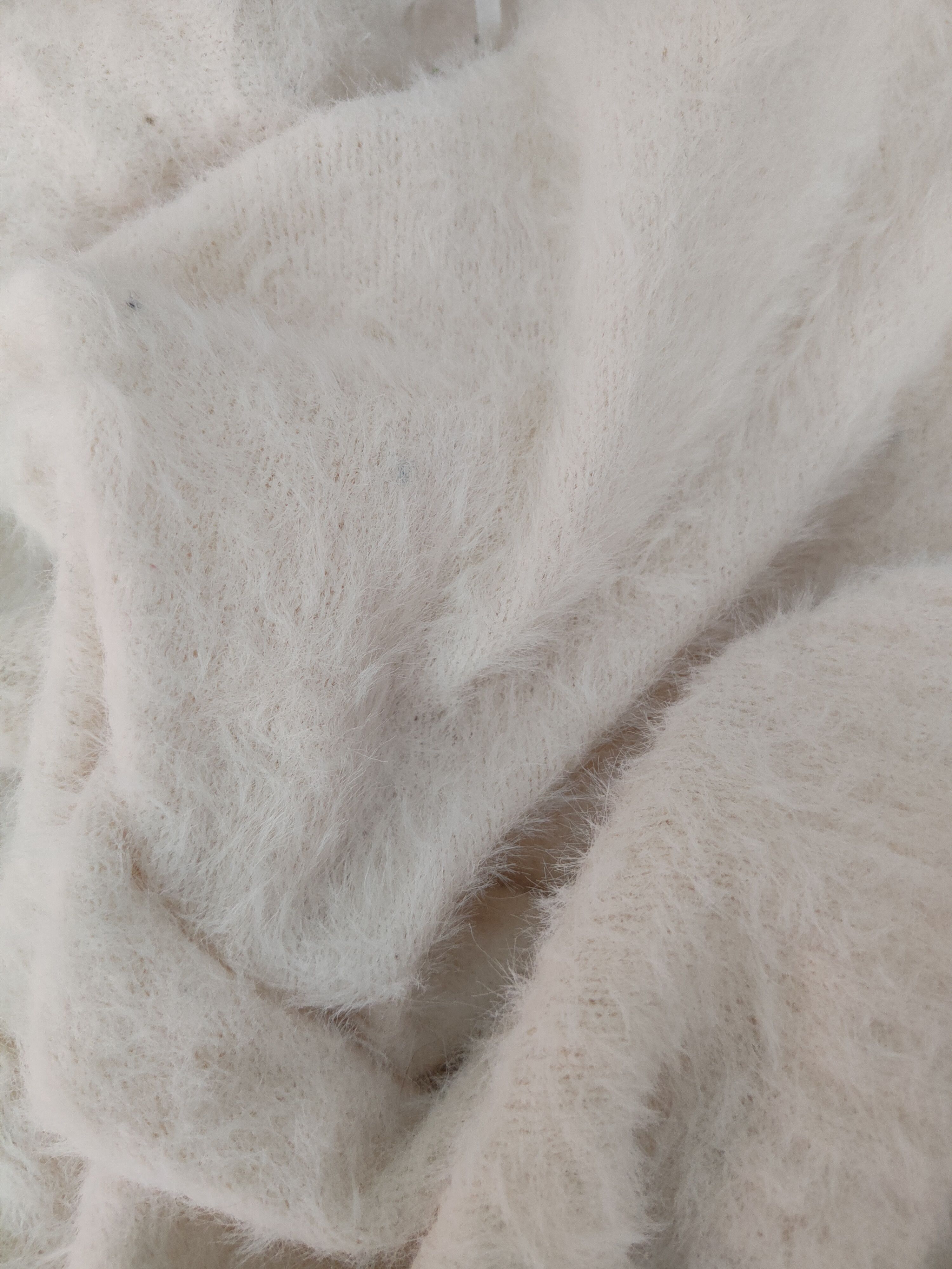 Homespun Knitwear × Japanese Brand × Vintage Flow and Fixture White Fur Mohair Knitwear #S1968 Size XS / US 0-2 / IT 36-38 - 10 Thumbnail