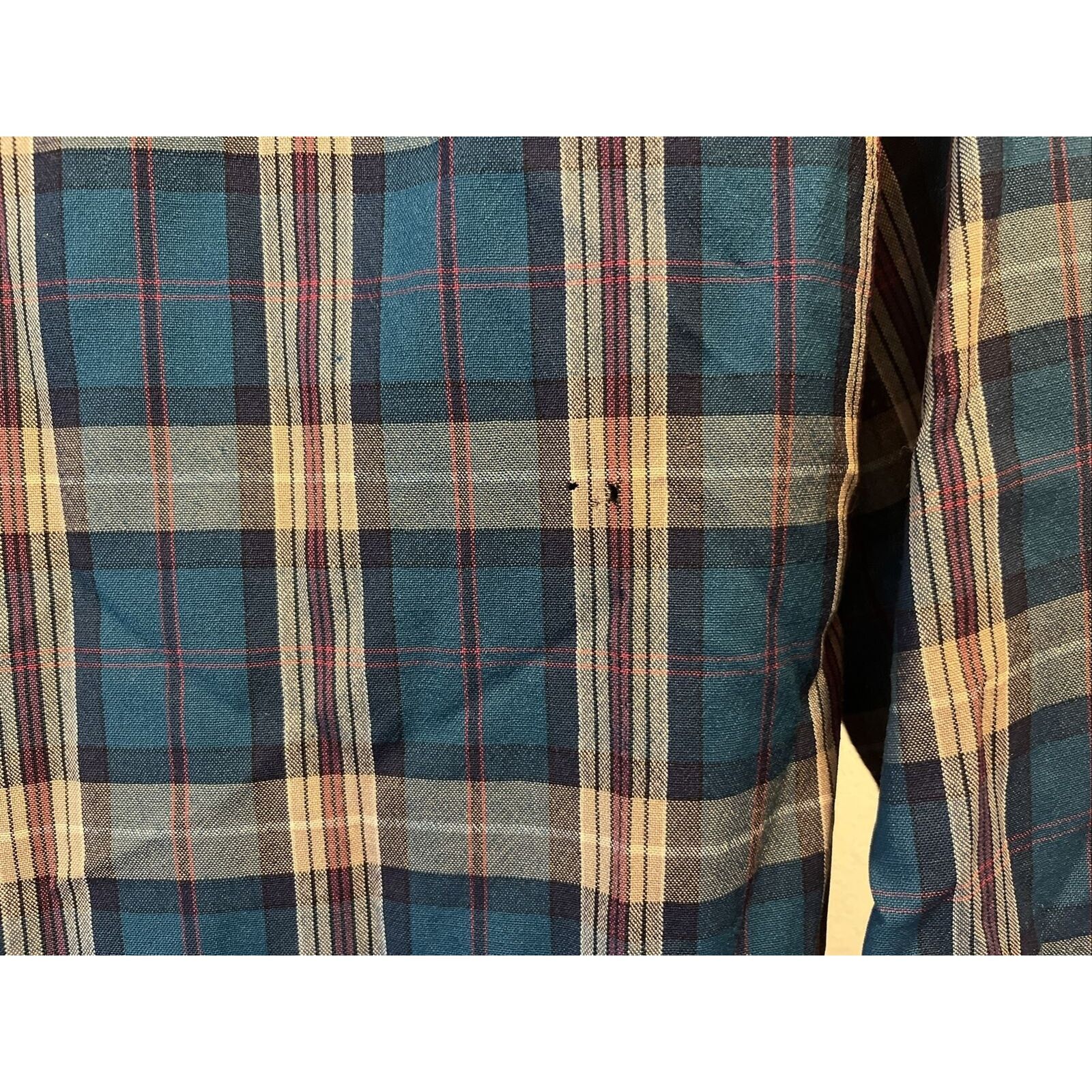 Pendleton Pendleton Vintage Men’s M Blue Plaid LS Button Up Wool Shirt Size US M / EU 48-50 / 2 - 18 Thumbnail