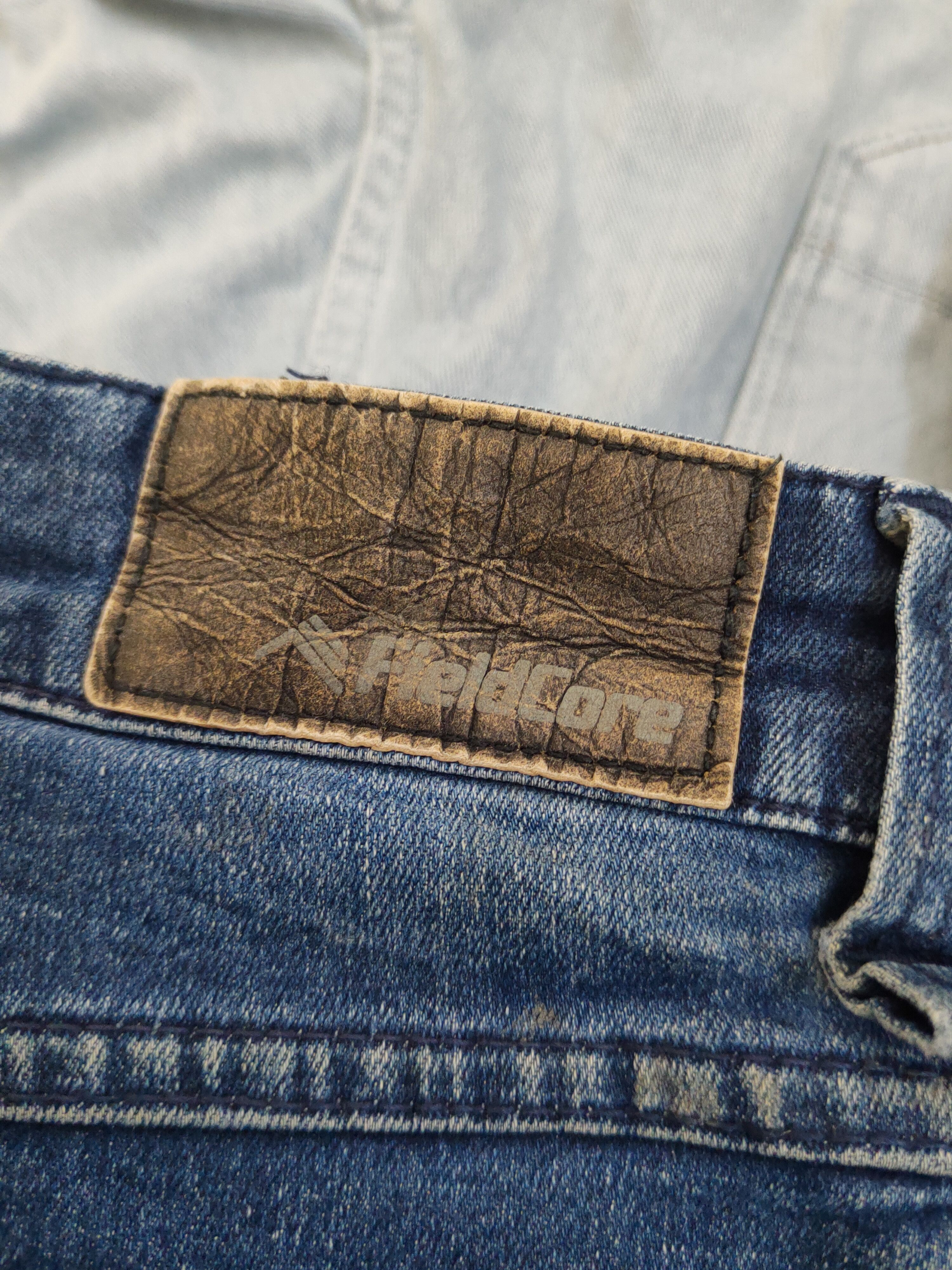 Japanese Brand FieldCore Dark Blue Distressed Ripped Jeans #W1979 Size US 39 - 12 Thumbnail