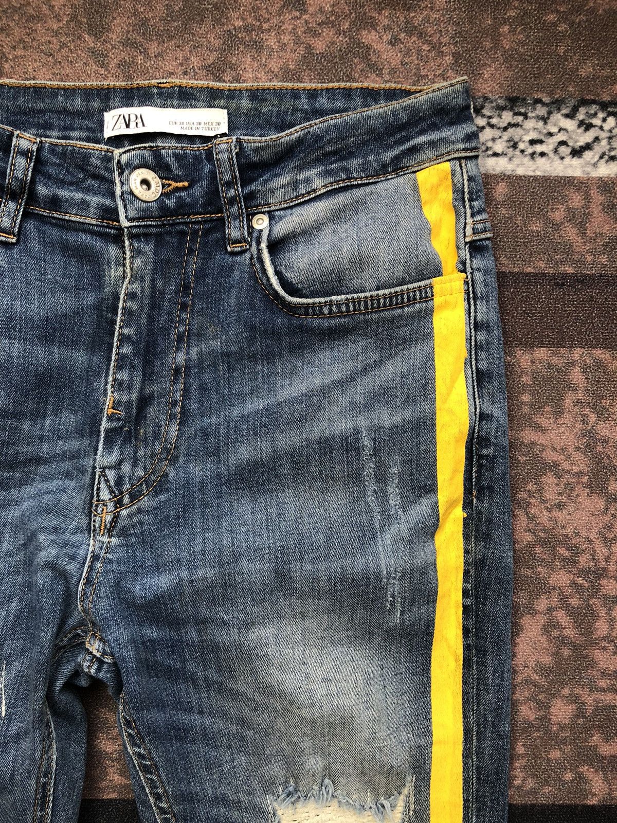 Zara *OG* Zara Premium Distressed Skinny Jeans Size US 30 / EU 46 - 4 Thumbnail