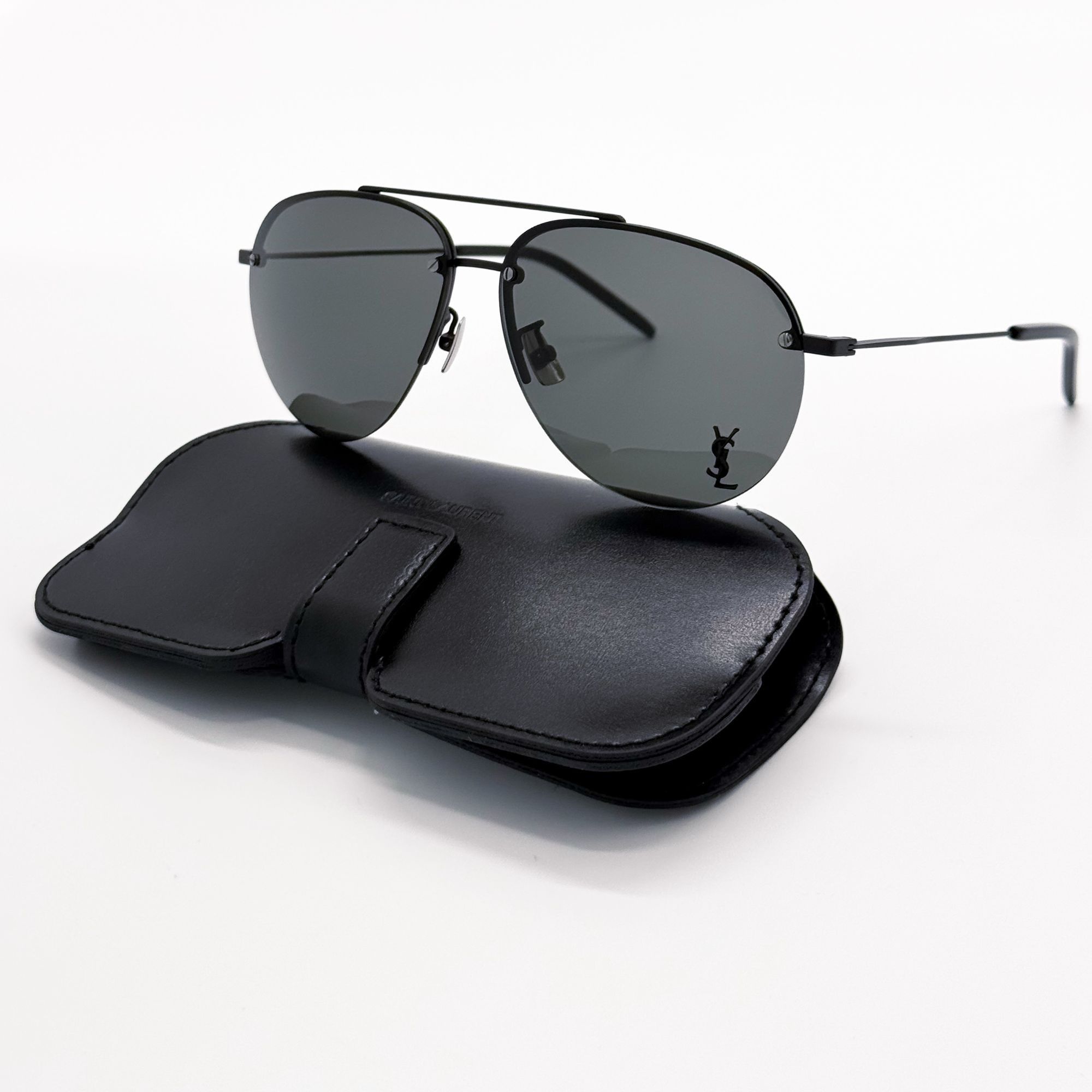 Saint Laurent Paris NEW SAINT LAURENT CLASSIC 11F 005 SUNGLASSES UNISEX BLACK AV Size ONE SIZE - 2 Thumbnail