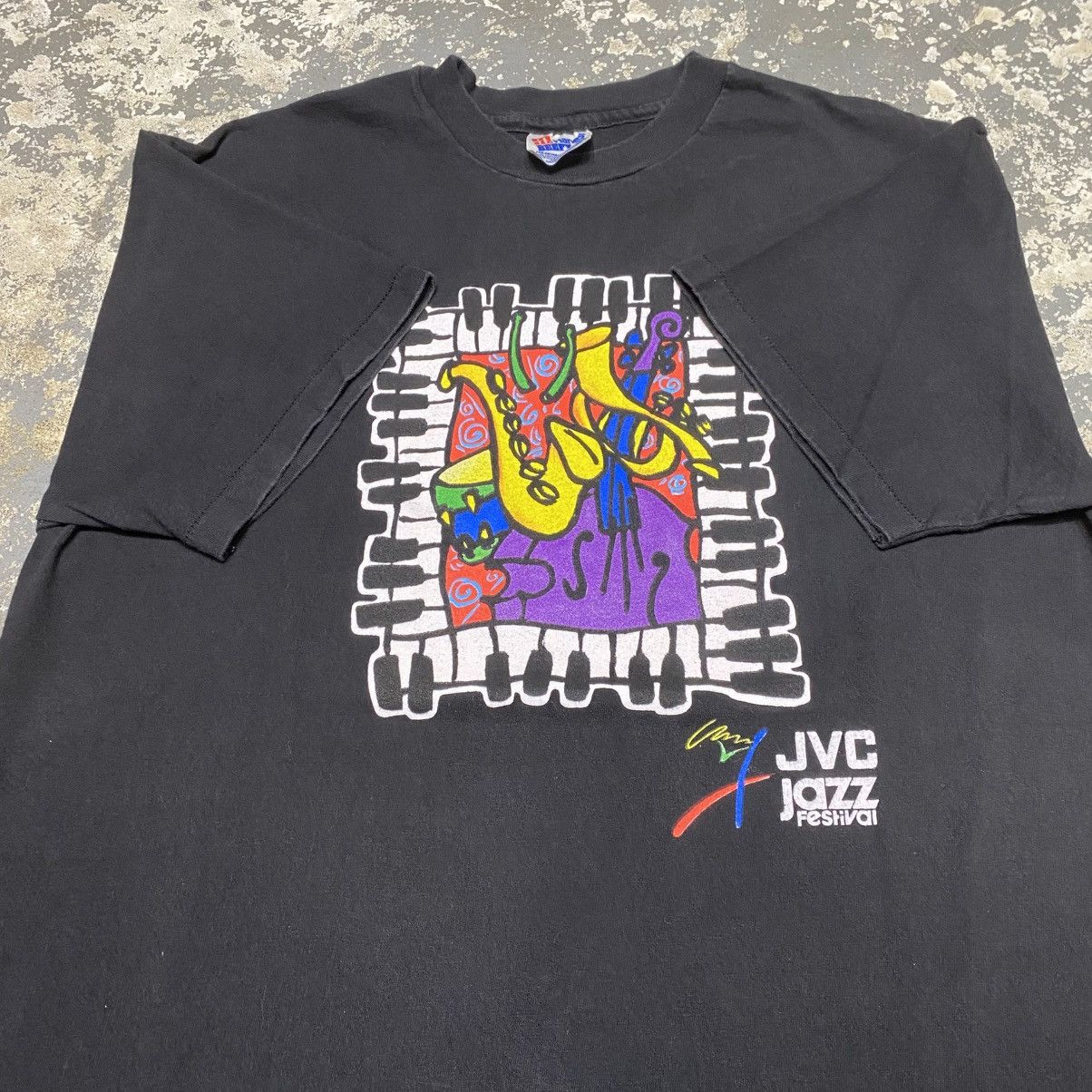 Band Tees × Vintage Vintage JCV Jazz Festival Art Music Tshirt 1993 Size US L / EU 52-54 / 3 - 3 Thumbnail
