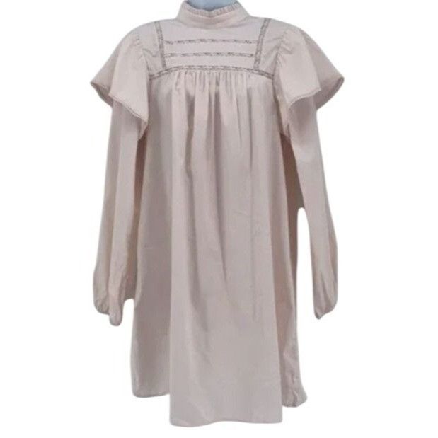 Other Women's Long Sleeve High Neck Poplin Dress Large Size L / US 10 / IT 46 - 2 Thumbnail