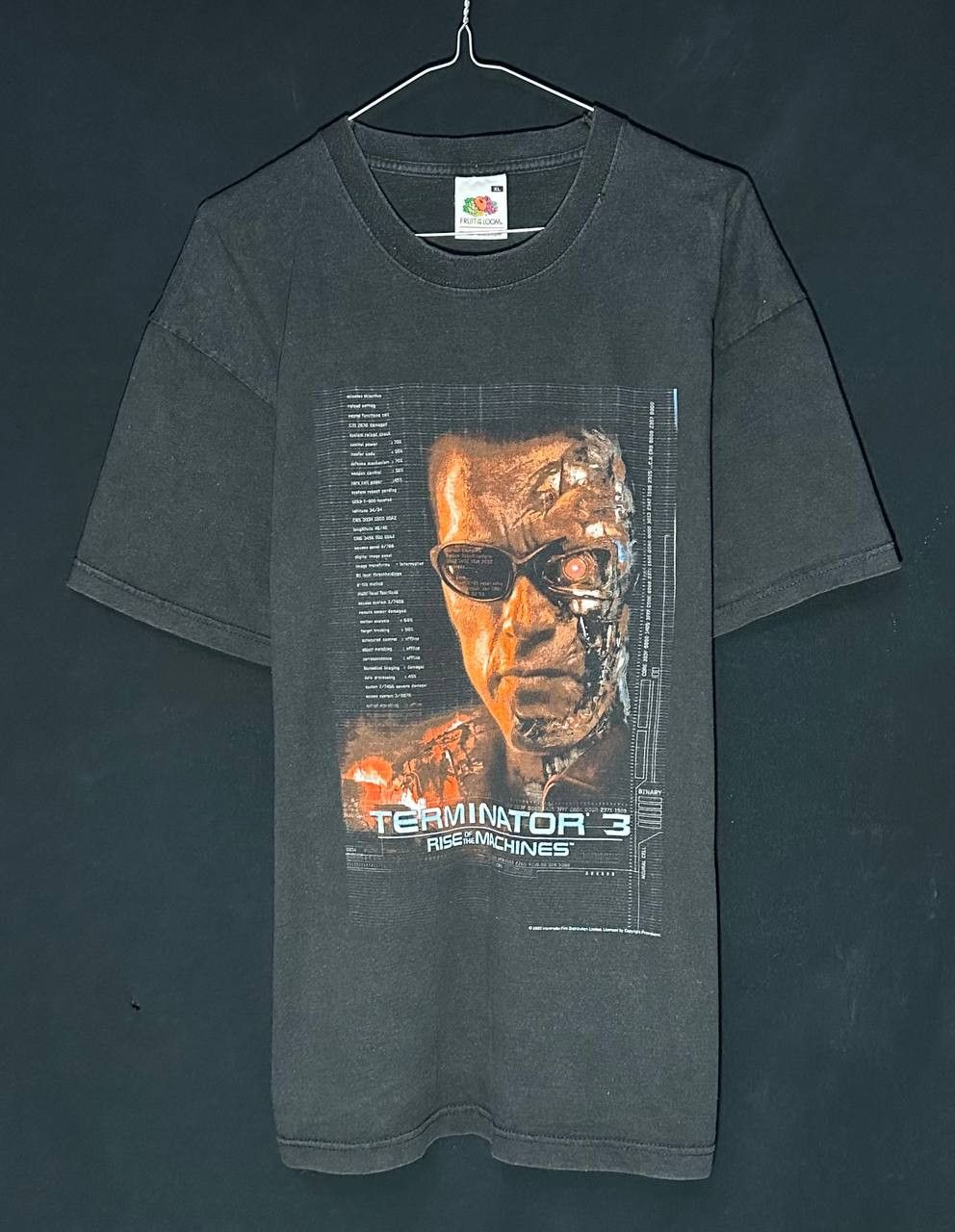 Fruit Of The Loom × Vintage Vintage 2003 Terminator 3 Rise of the Machines T-Shirt Size US XL / EU 56 / 4 - 2 Thumbnail
