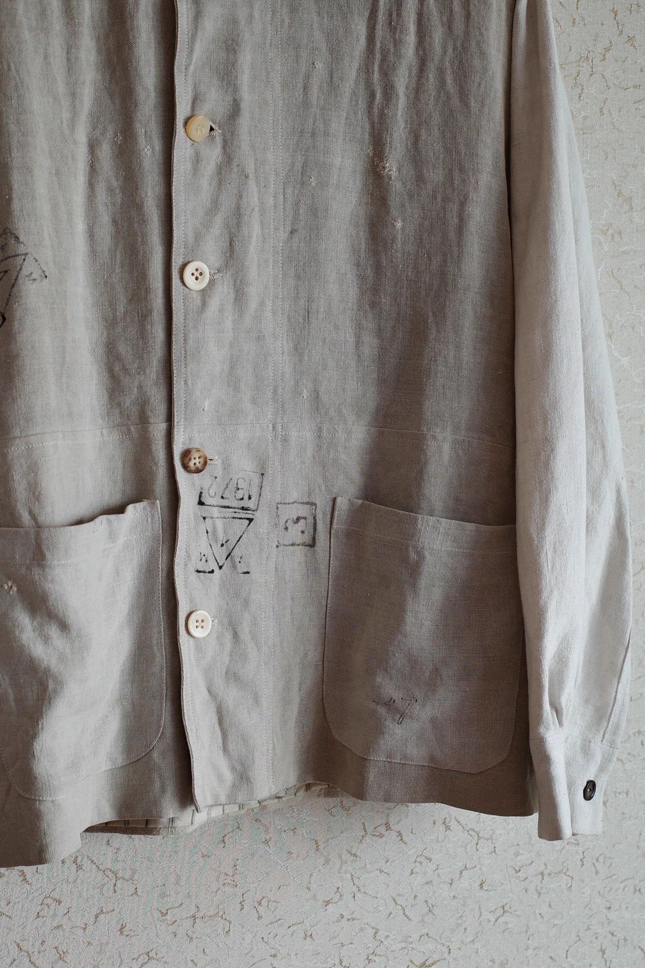 Archivio J.M. Ribot Archivio JM Ribot 00s Vintage Linen Patchwork Jacket Size US S / EU 44-46 / 1 - 5 Thumbnail