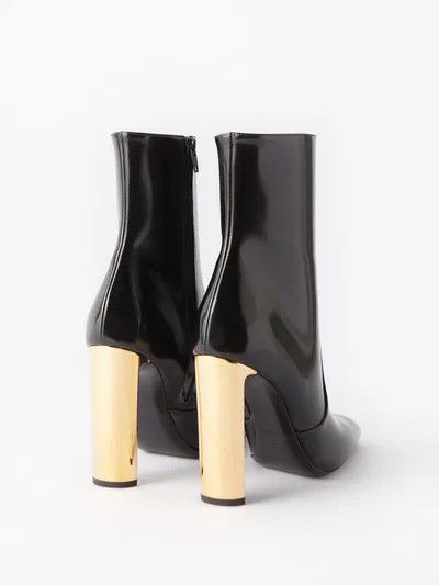 Saint Laurent Paris o1y0126 Ankle Boots in Black Size US 8 / IT 38 - 2 Thumbnail