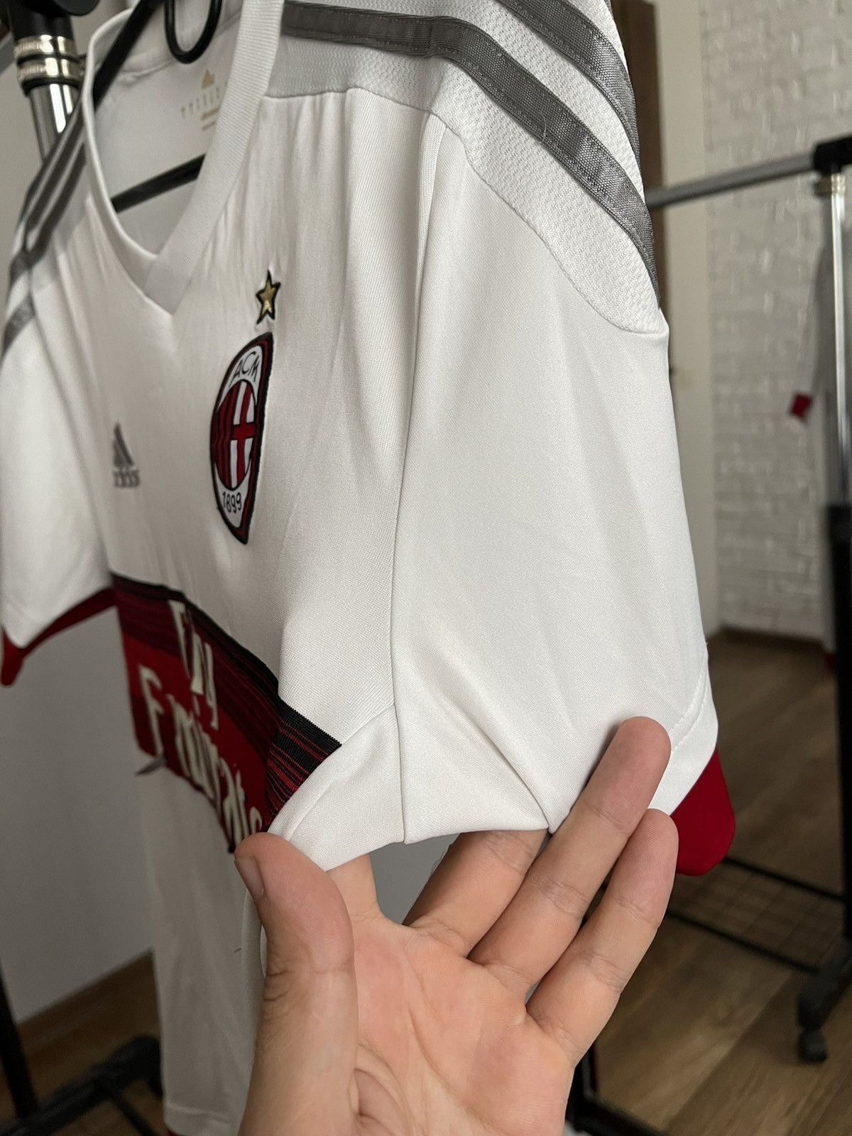 Adidas 2015/2016 AC Milan Bacca Adidas Soccer Jersey T-Shirt Size US S / EU 44-46 / 1 - 22 Thumbnail