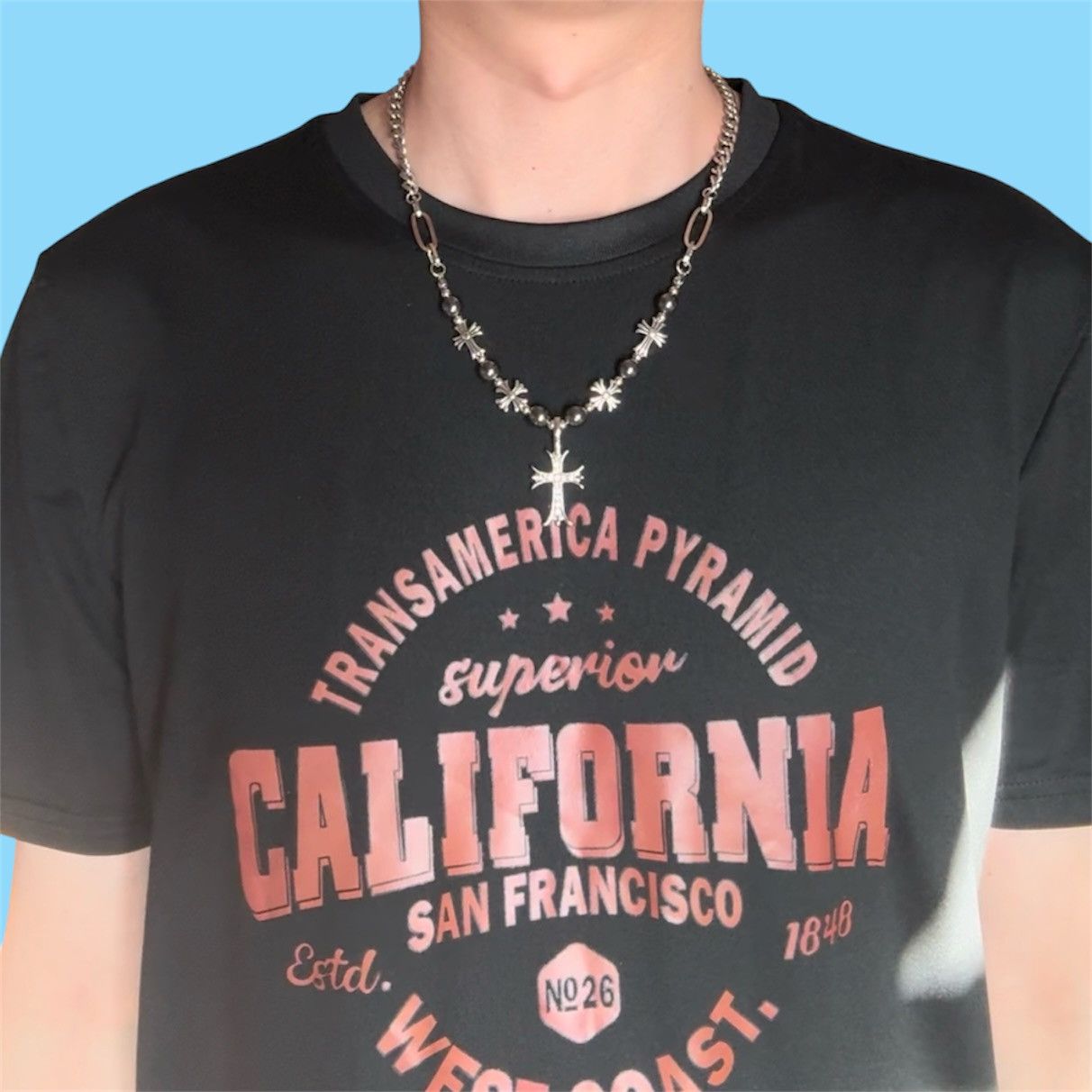 Other Cross Pendant Necklace for Men Women,Hip Hop Unisex Style Size ONE SIZE - 6 Thumbnail