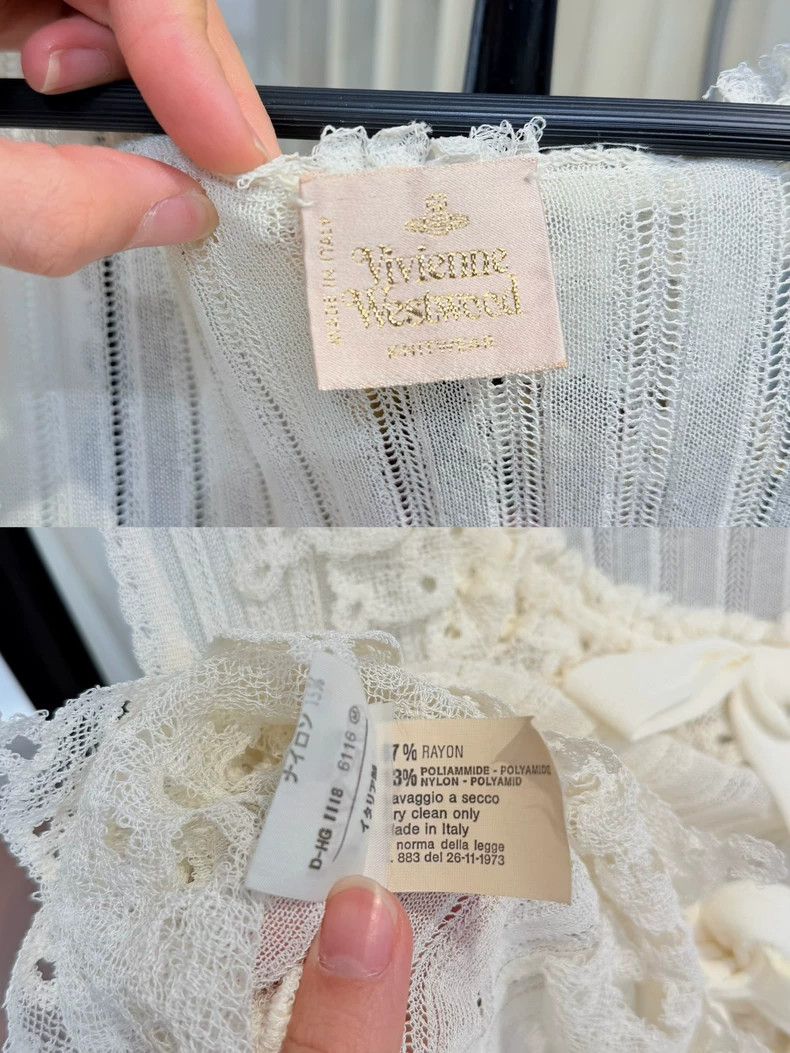 Vivienne Westwood Vivienne Westwood White perspective hook lace pants set Size M / US 6-8 / IT 42-44 - 9 Thumbnail