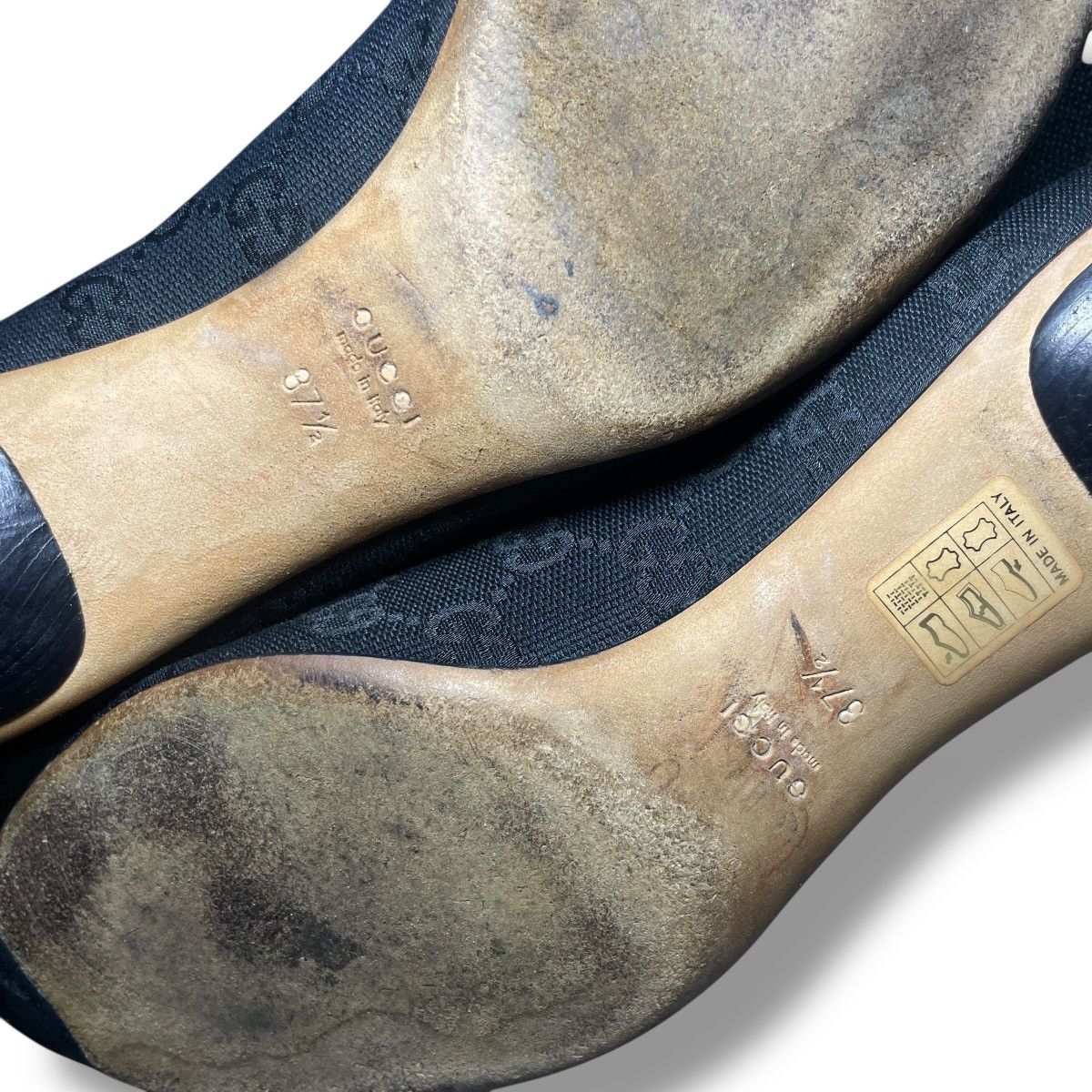 Gucci Gucci Vintage Monogram Horsebit Kitten Pumps Size US 7.5 / IT 37.5 - 11 Thumbnail