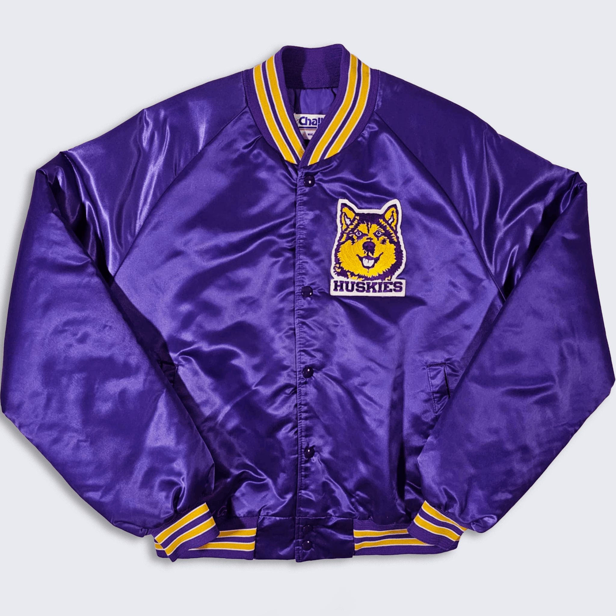 Chalk Line × Vintage Washington Huskies Vintage 80s Chalk Line Bomber Jacket Size US L / EU 52-54 / 3 - 2 Thumbnail