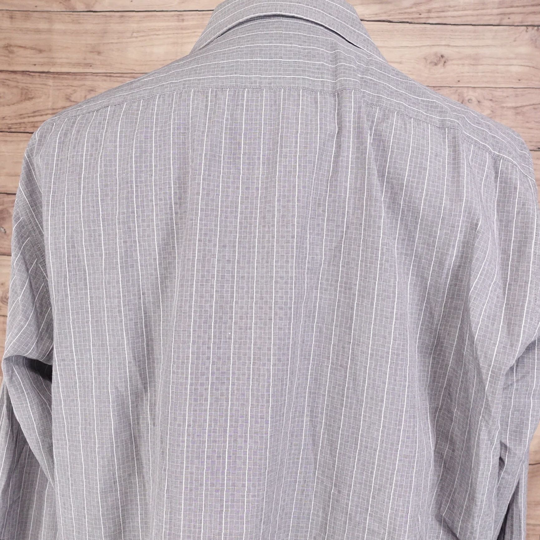 Hugo Boss HUGO BOSS Grey Check Long Sleeve Button-Up Shirt Men’s 2XL Size US XXL / EU 58 / 5 - 6 Thumbnail