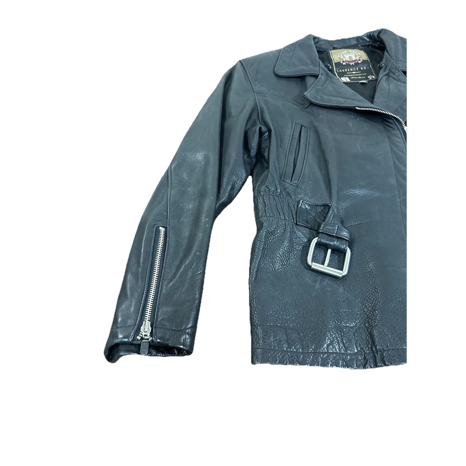 Other Vintage Laurence Roy Leather Jacket Motorcycle Harley Davids Size US S / EU 44-46 / 1 - 2 Thumbnail