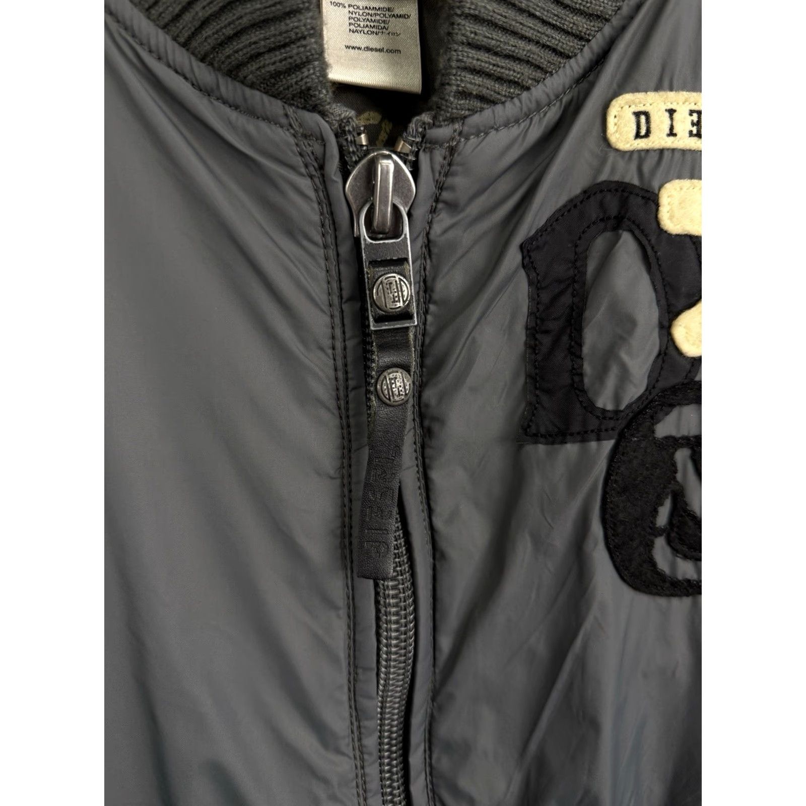 Diesel Diesel Japan Style Bomber Jacket Mens XL Gray Nylon Size US XL / EU 56 / 4 - 6 Thumbnail