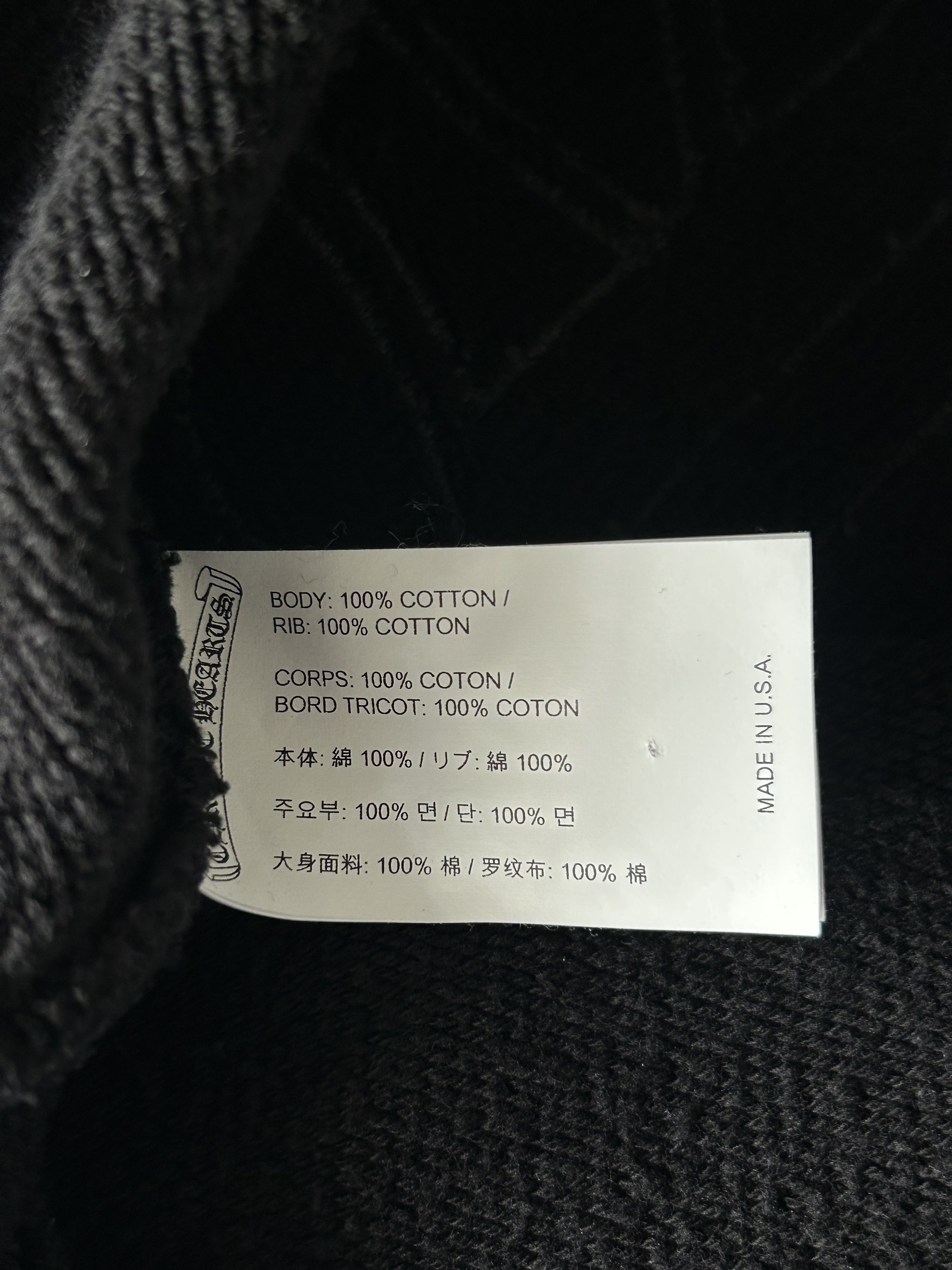 Chrome Hearts Chrome Hearts Black Triple Cross CH Logo Embroidered Sweater Size US L / EU 52-54 / 3 - 4 Thumbnail