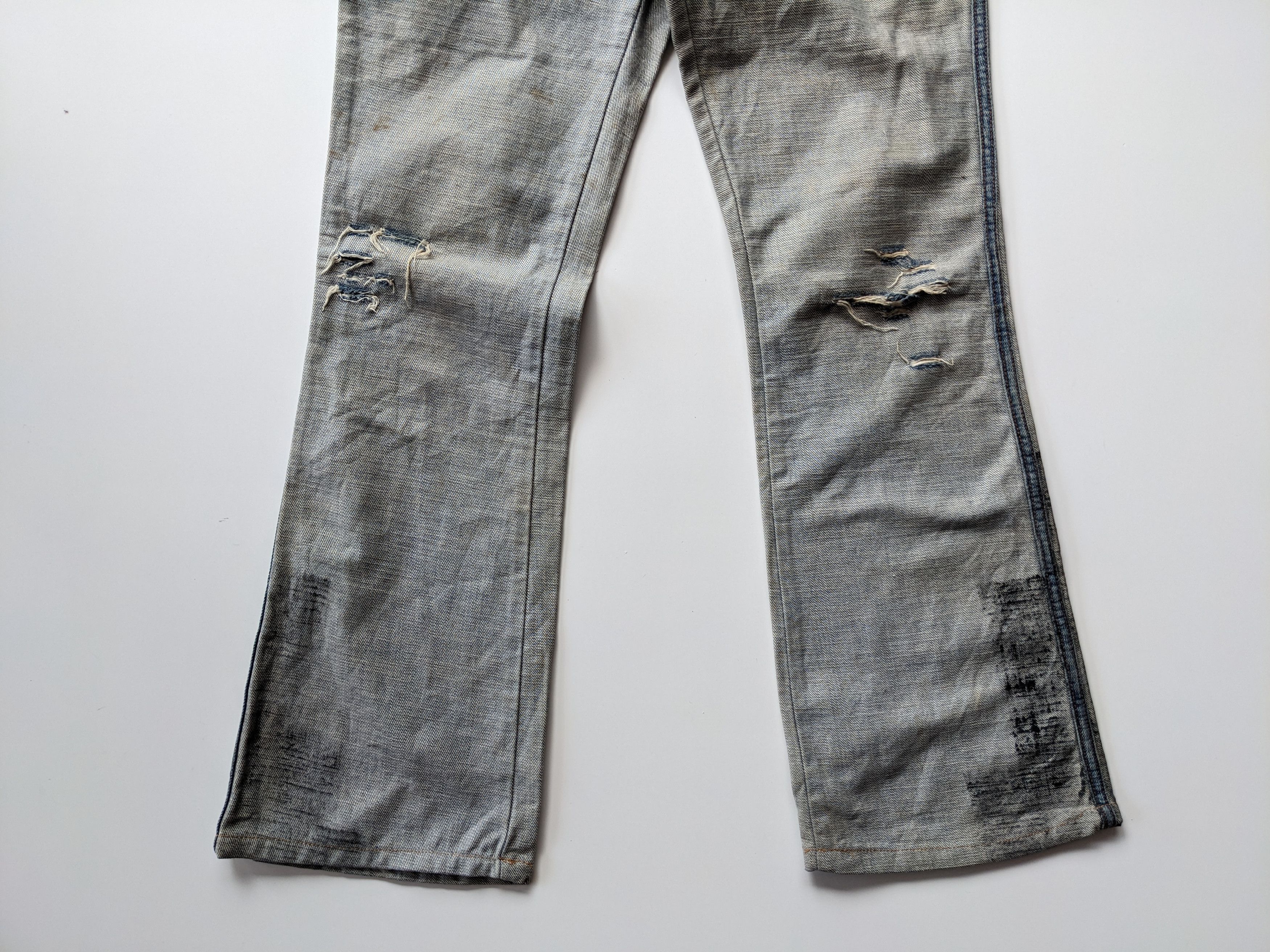 Dolce & Gabbana SS02 Dolce & Gabbana inside out distressed jeans Size US 29 - 7 Thumbnail