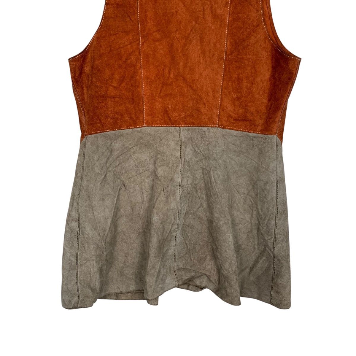 Vintage 60-70’s DAVID CONRAD Two-Tone Suede Leather Vest #2764-C125 Size US S / EU 44-46 / 1 - 15 Thumbnail
