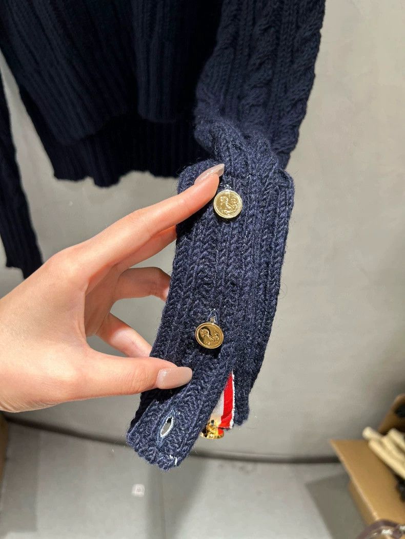Thom Browne Thom Browne Navy blue knit top Size XS / US 0-2 / IT 36-38 - 4 Thumbnail