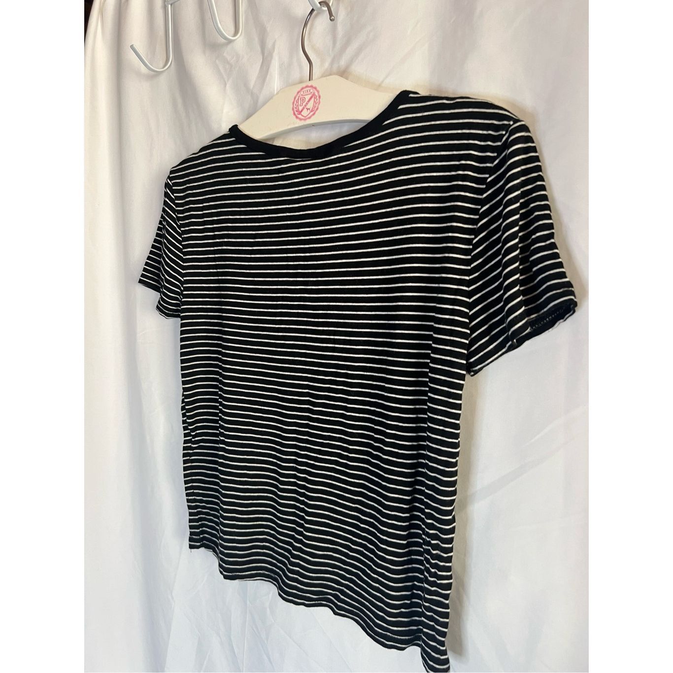 Other YMI Collections Black And White Striped Crop T-Shirt Woman’s Size L / US 10 / IT 46 - 6 Thumbnail