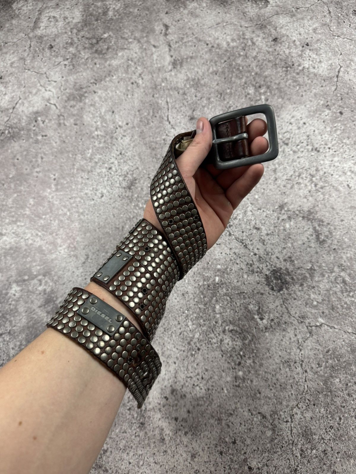 vintage diesel studs belt y2k 00's レア ディーゼル ベルト Y2K ラメ