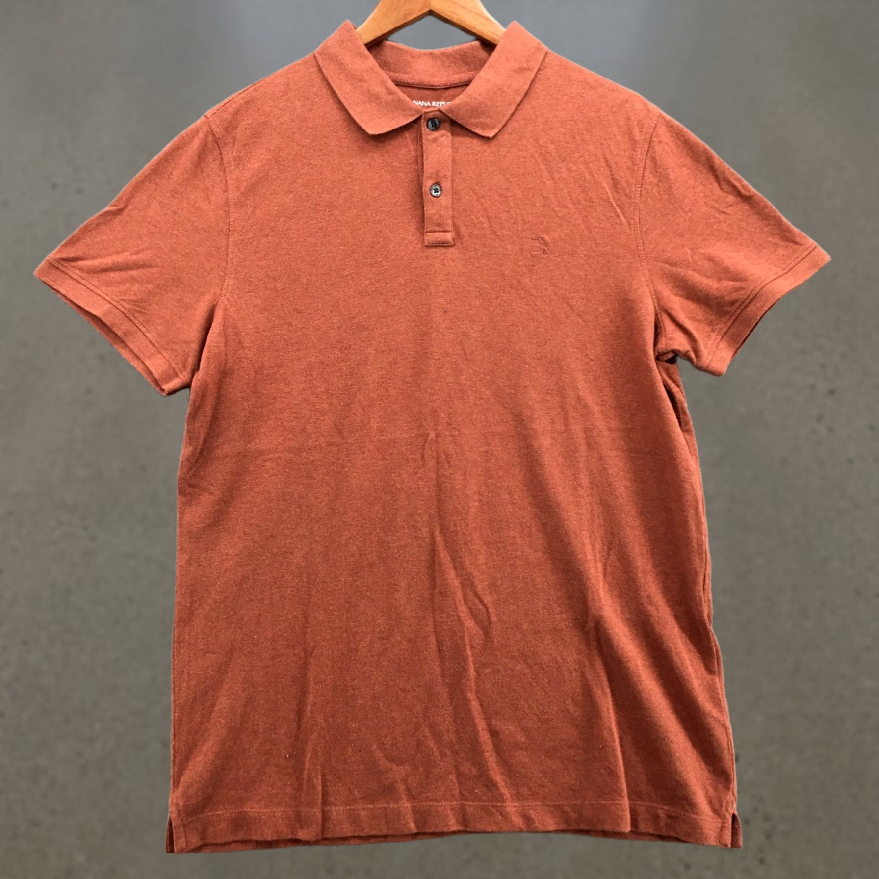Banana Republic Banana Republic Polo Shirt Mens L Orange Cotton Short Sleeve Slim Fit Collared Size US L / EU 52-54 / 3 - 1 Thumbnail