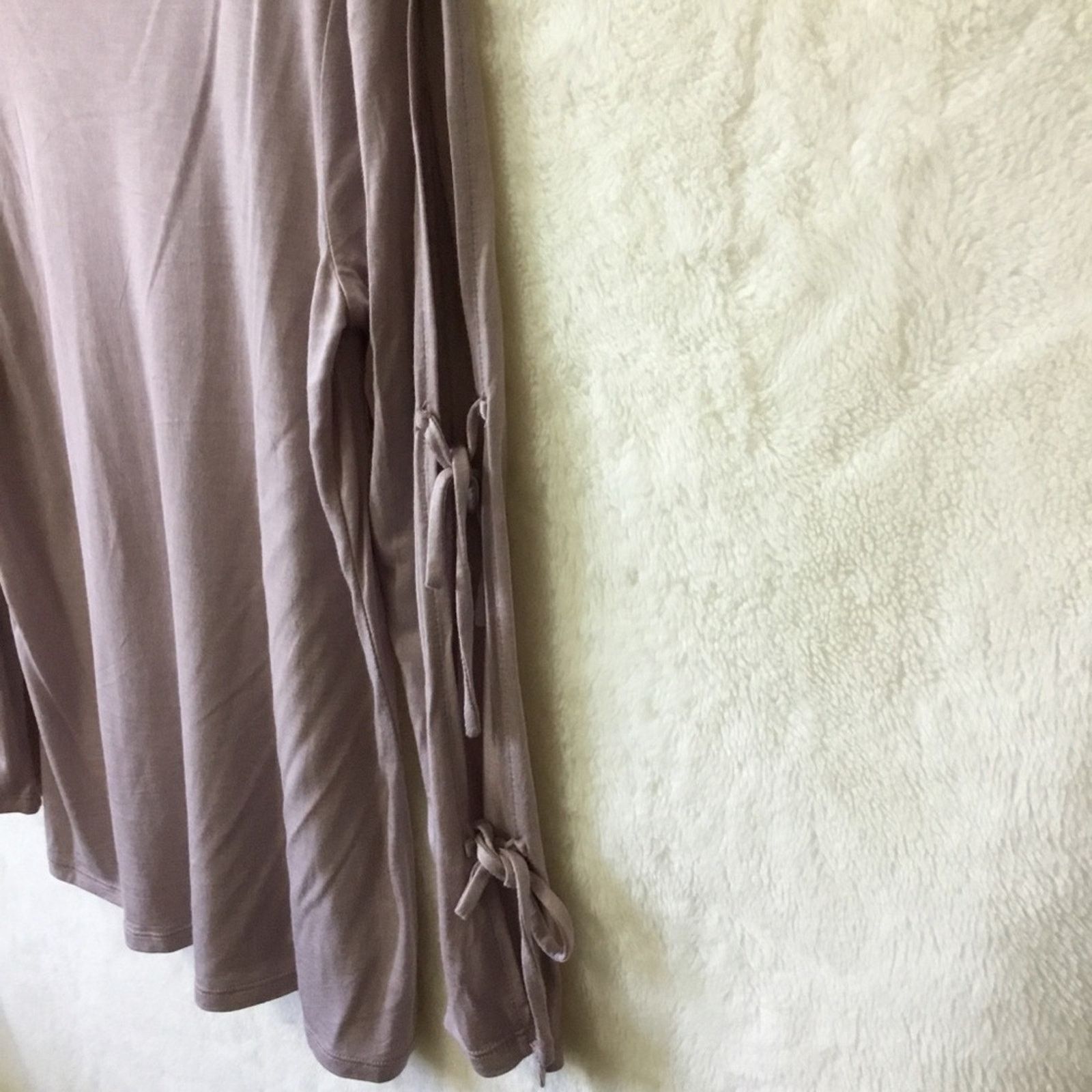 Loft Loft Mauve Long Sleeve Tie-bow Top Size S / US 4 / IT 40 - 5 Thumbnail