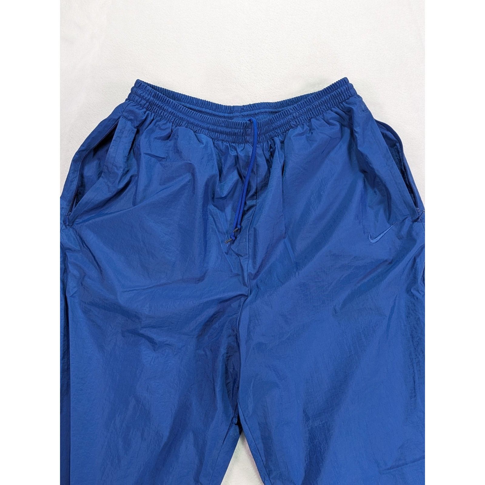 Nike Vintage 90s Nike Nylon Track Pants Royal Blue Women's M Size 26" / US 2 / IT 38 - 6 Thumbnail