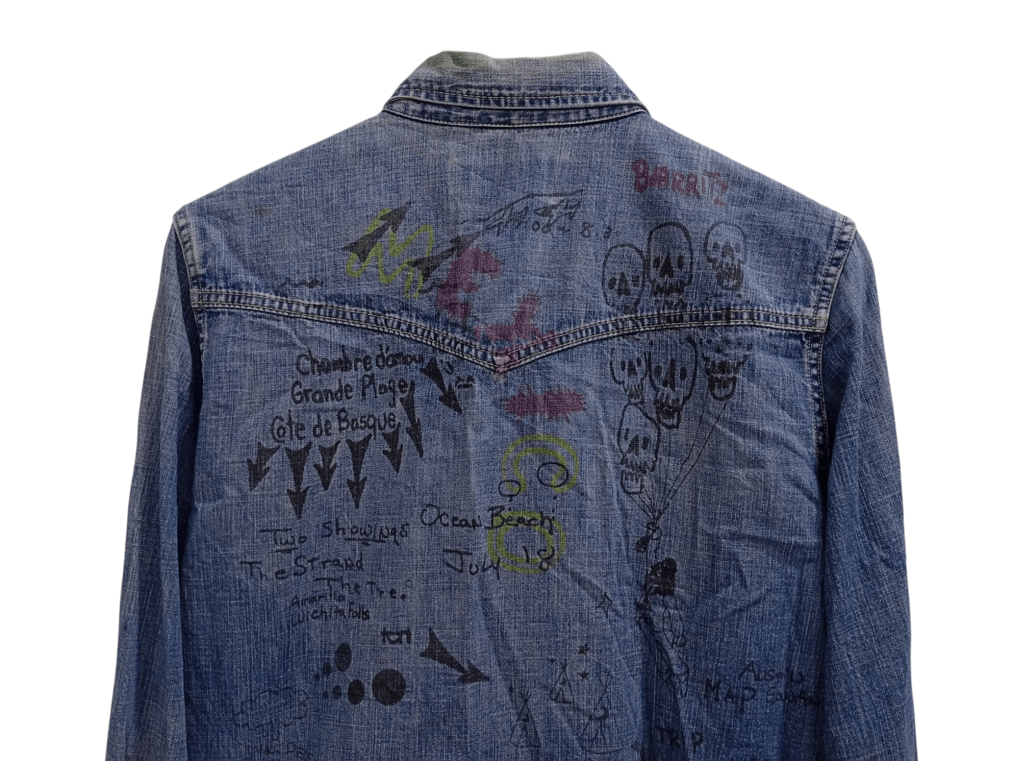 Japanese Brand × Remi Relief 🔥🔥Remi Relief Artwork Denim Chambray Shirt Size US M / EU 48-50 / 2 - 21 Thumbnail