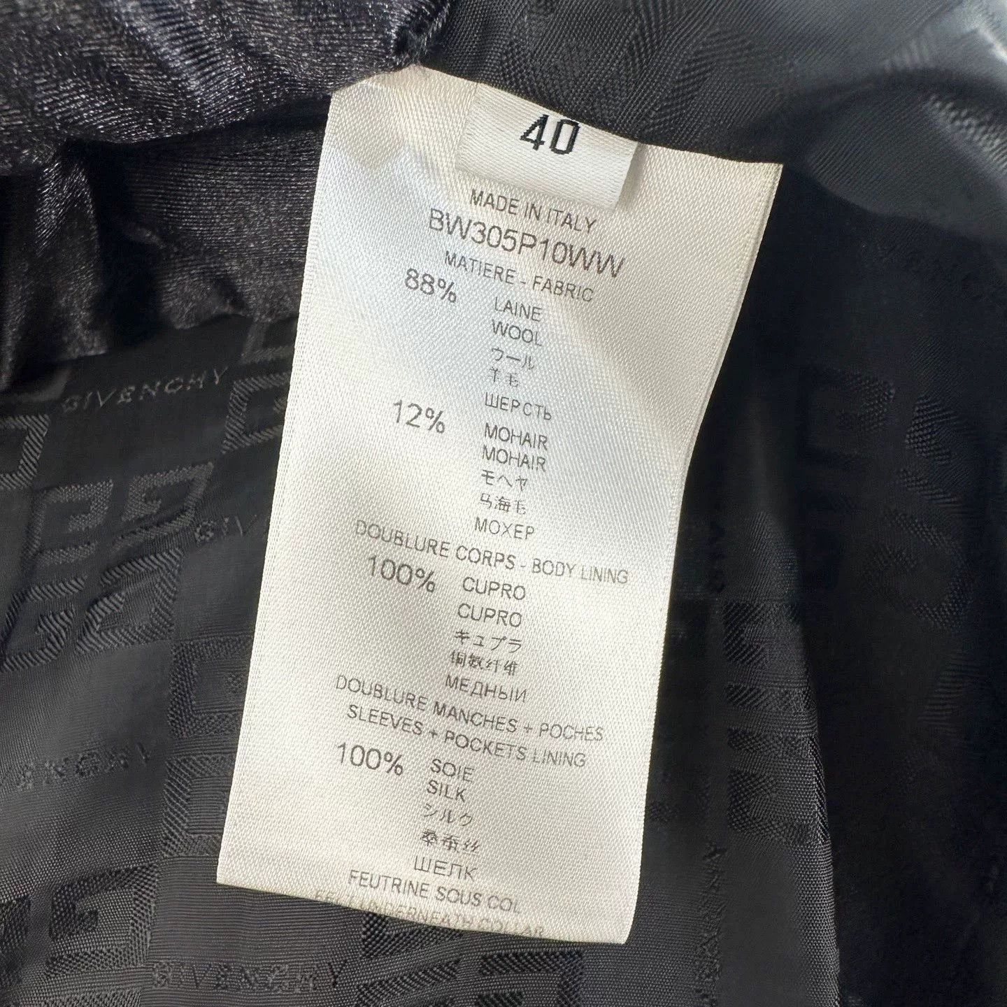 Givenchy Givenchy Checkered Blazer Size 40 Size US XXS / EU 40 - 5 Thumbnail
