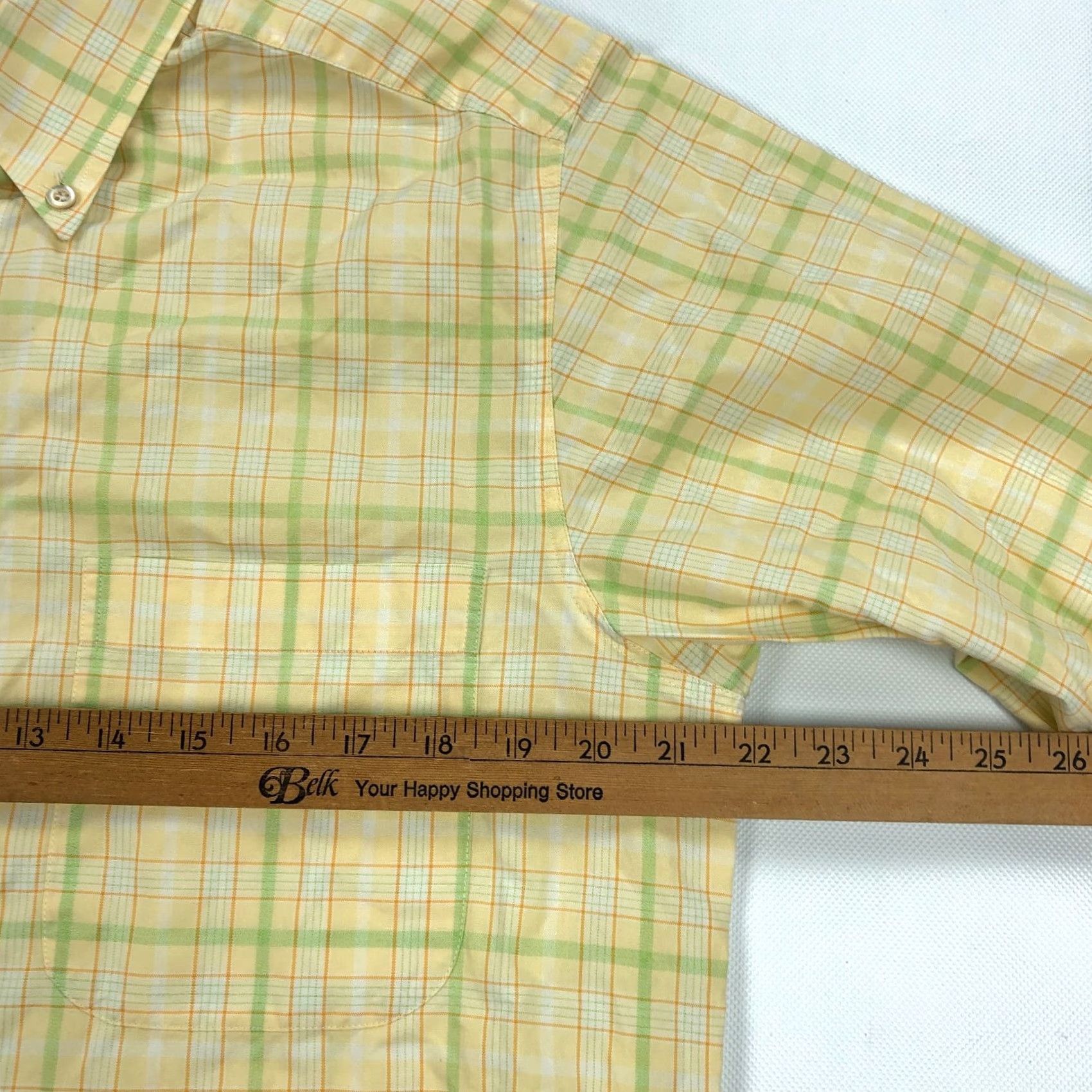 Ermenegildo Zegna Ermenegildo Zegna Shirt Mens M Yellow Check Long Sleeve Button Up Size US M / EU 48-50 / 2 - 7 Thumbnail