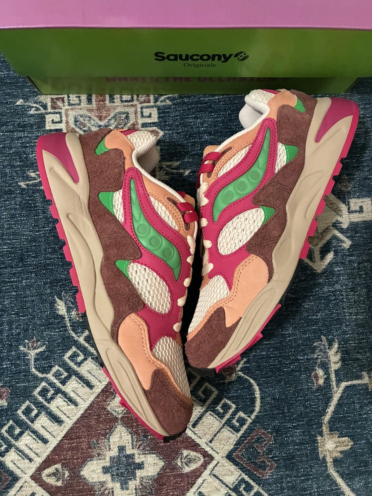 Saucony Saucony Grid Shadow 2 Jae Tips What’s The Occasion Brand New Size US 11.5 / EU 44-45 - 3 Thumbnail