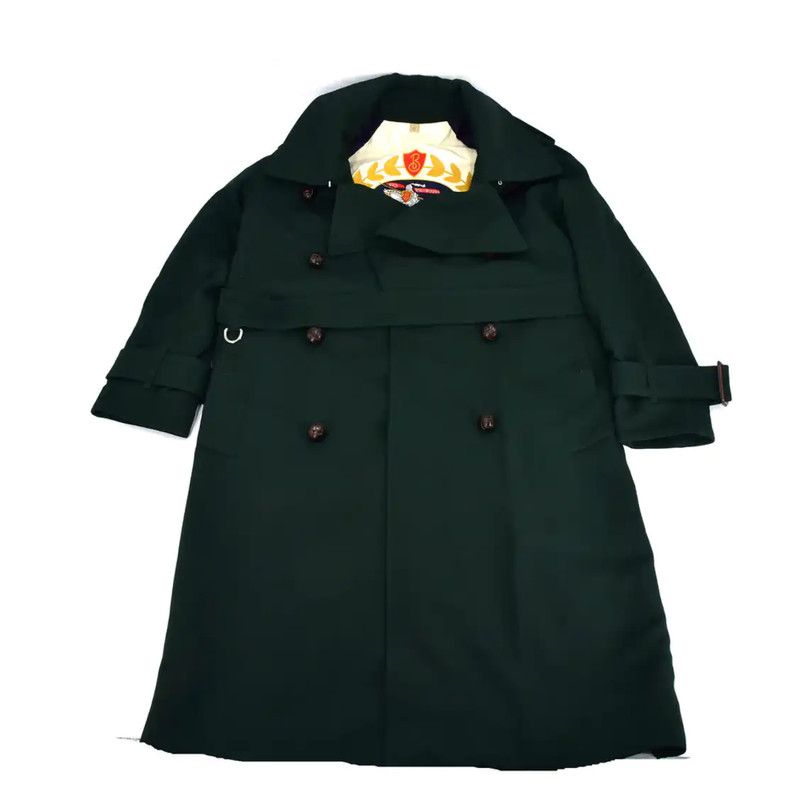 Burberry Burberry Green Cotton Women's Trench Coat Size L / US 10 / IT 46 - 1 Thumbnail