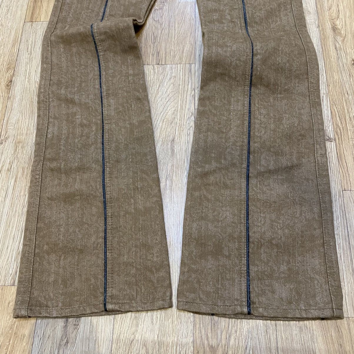 Tornado Mart 2000s NWT Semantic Design Flare Back Zip Pocket Denim Pants Size US 28 / EU 44 - 7 Thumbnail