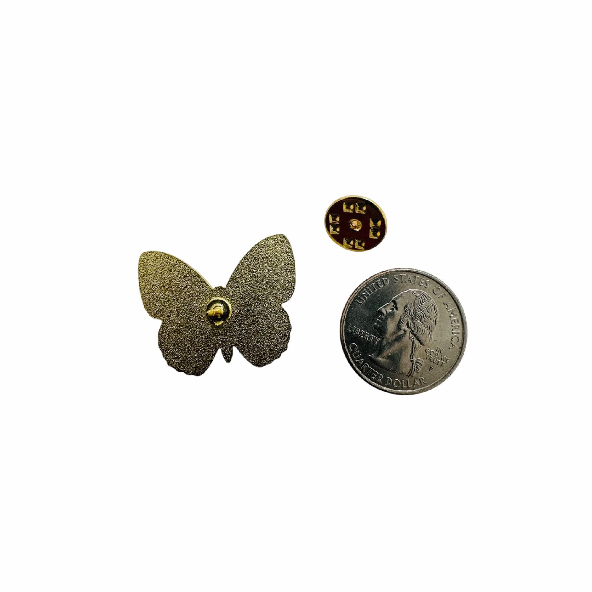 Other Butterfly Breast Brooch Emblem Pin Badge Yellow Teal Gold Me Size ONE SIZE - 4 Thumbnail