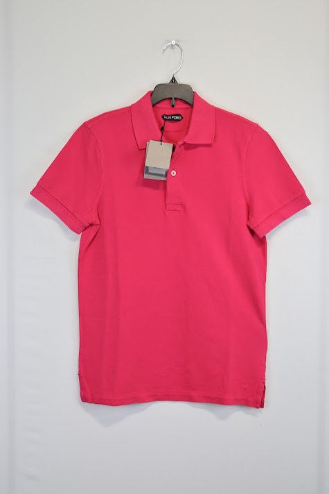 Image of Tom Ford O1Rshd1 Polo Shirt In Pink, Men's (Size Small)