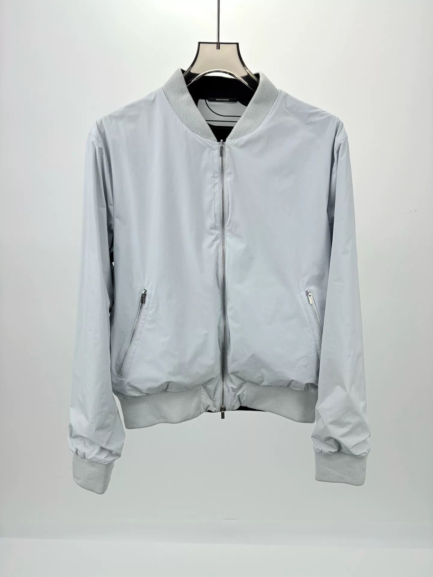 Hermes HERMES Gray Reversible Jacket Coat Size US L / EU 52-54 / 3 - 1 Thumbnail