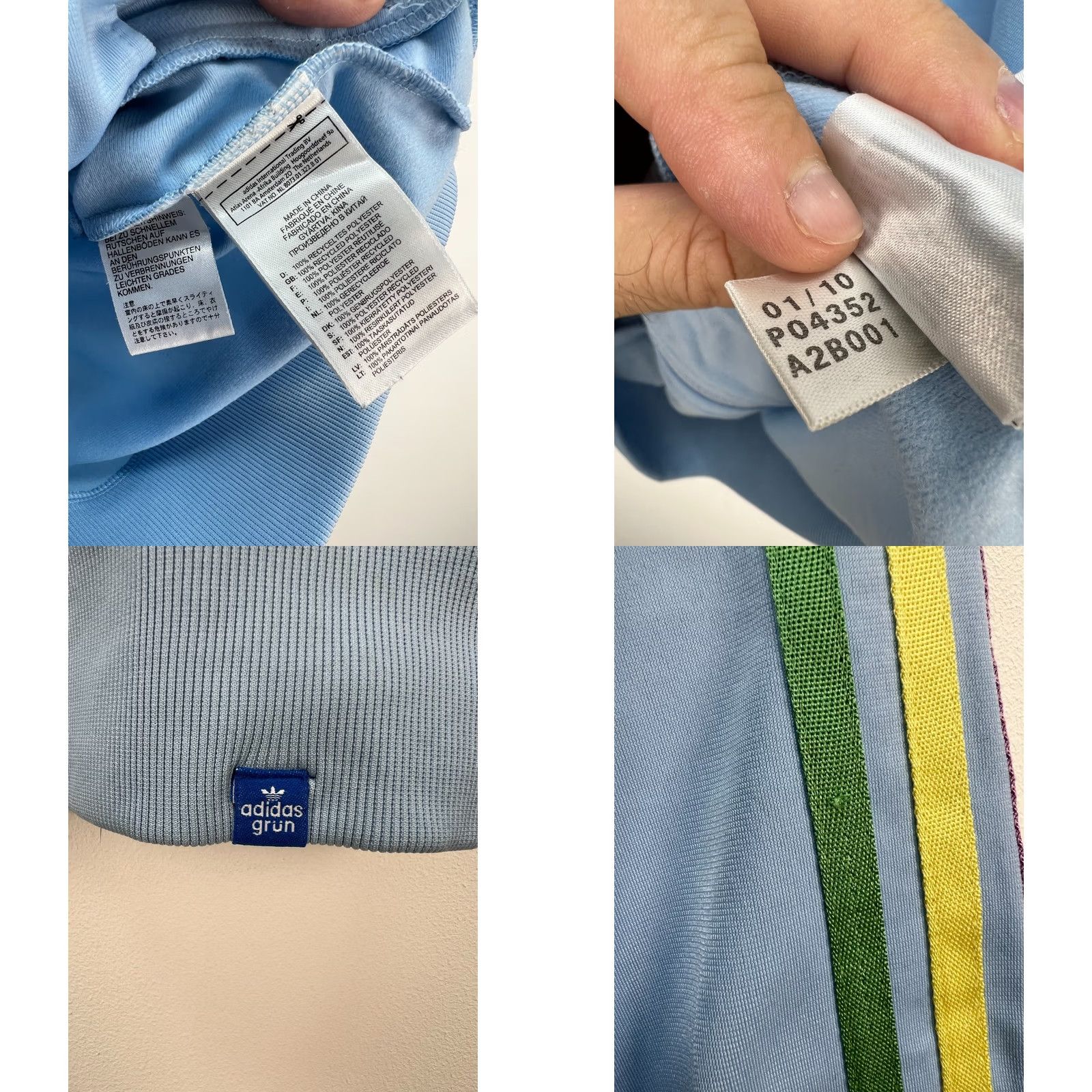 Adidas Vintage adidas Grun Track Top Jacket Light Blue Zip Up Womens XS 8, Light blue, Vintage, adidas Originals, Track Top, Womens, XS Size XS / US 0-2 / IT 36-38 - 8 Thumbnail