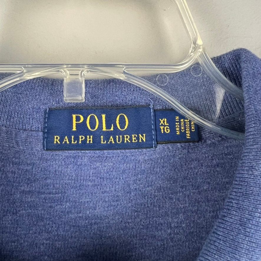 Polo Ralph Lauren Polo Ralph Lauren Blue Heather Short Sleeve Classic Fit Polo Size US XL / EU 56 / 4 - 3 Thumbnail