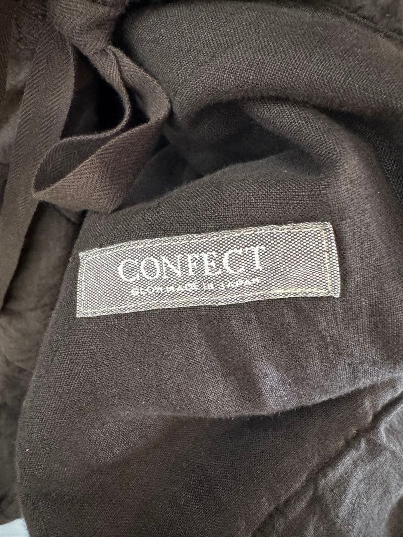 CONFECT Ramie Quilted Collarless Jacket Size US L / EU 52-54 / 3 - 3 Thumbnail