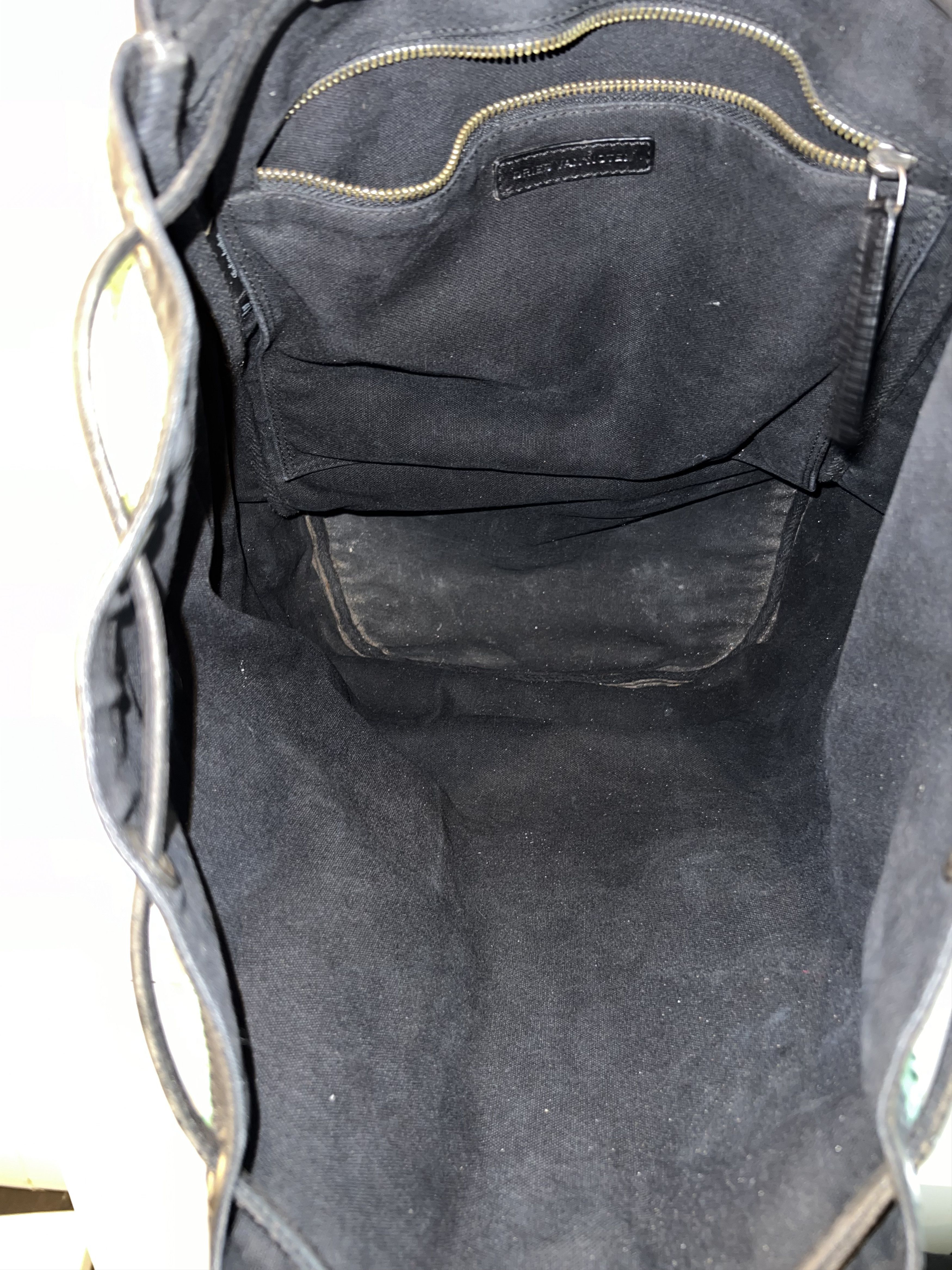 Dries Van Noten Dries Van Noten - Green Leather Payton Embossed XL Backpack Size ONE SIZE - 21 Thumbnail