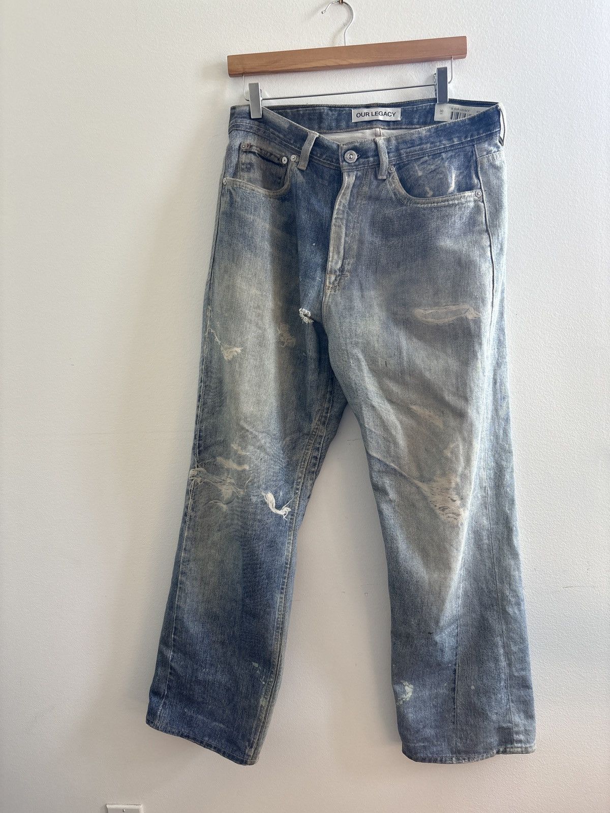 Our Legacy OUR LEGACY TROMPE LOEIL PRINTED JEANS Size US 30 / EU 46 - 1 Thumbnail