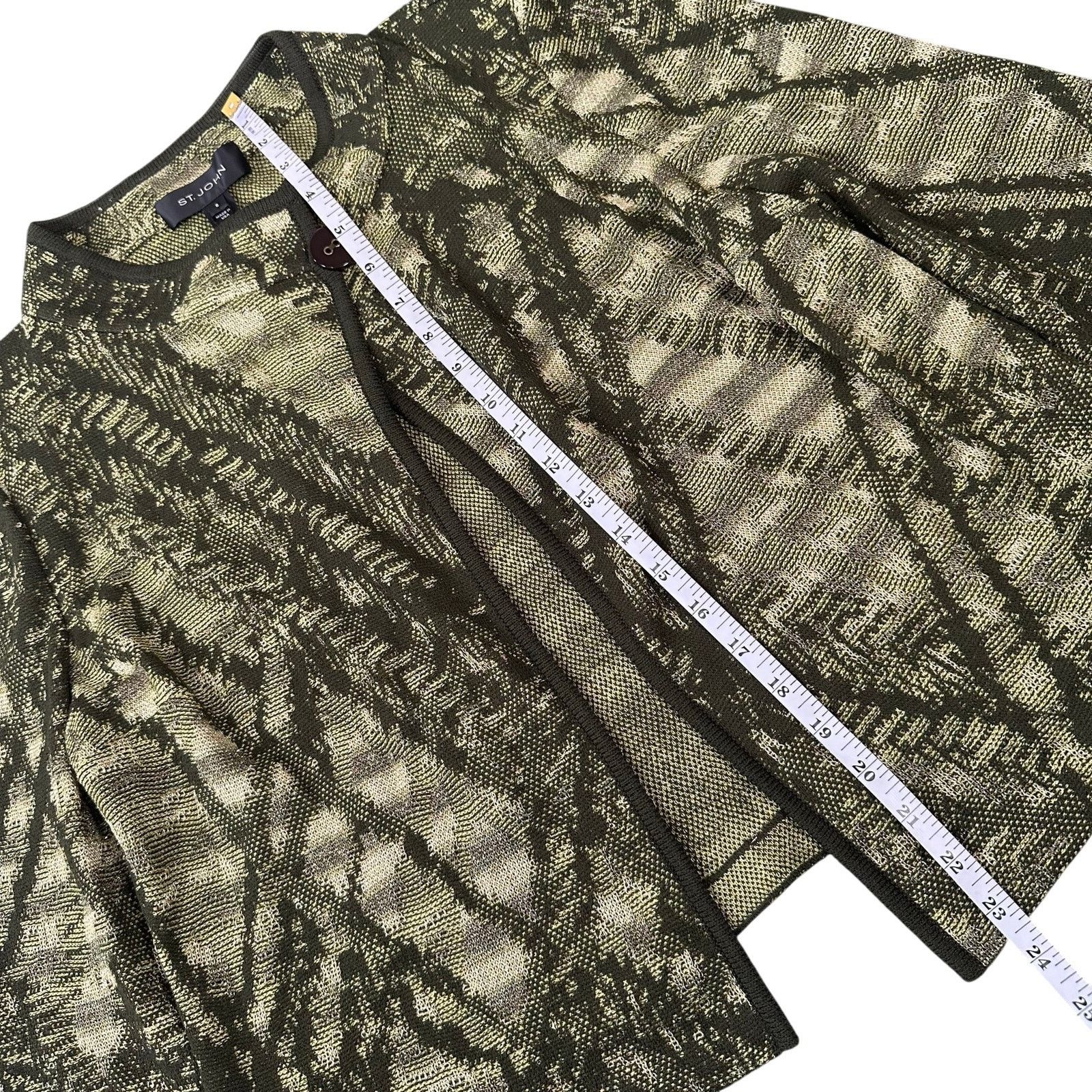 St. John St. John Women's Wool Blend 3/4 Sleeve Blazer Size 8 $995 Size M / US 6-8 / IT 42-44 - 4 Thumbnail