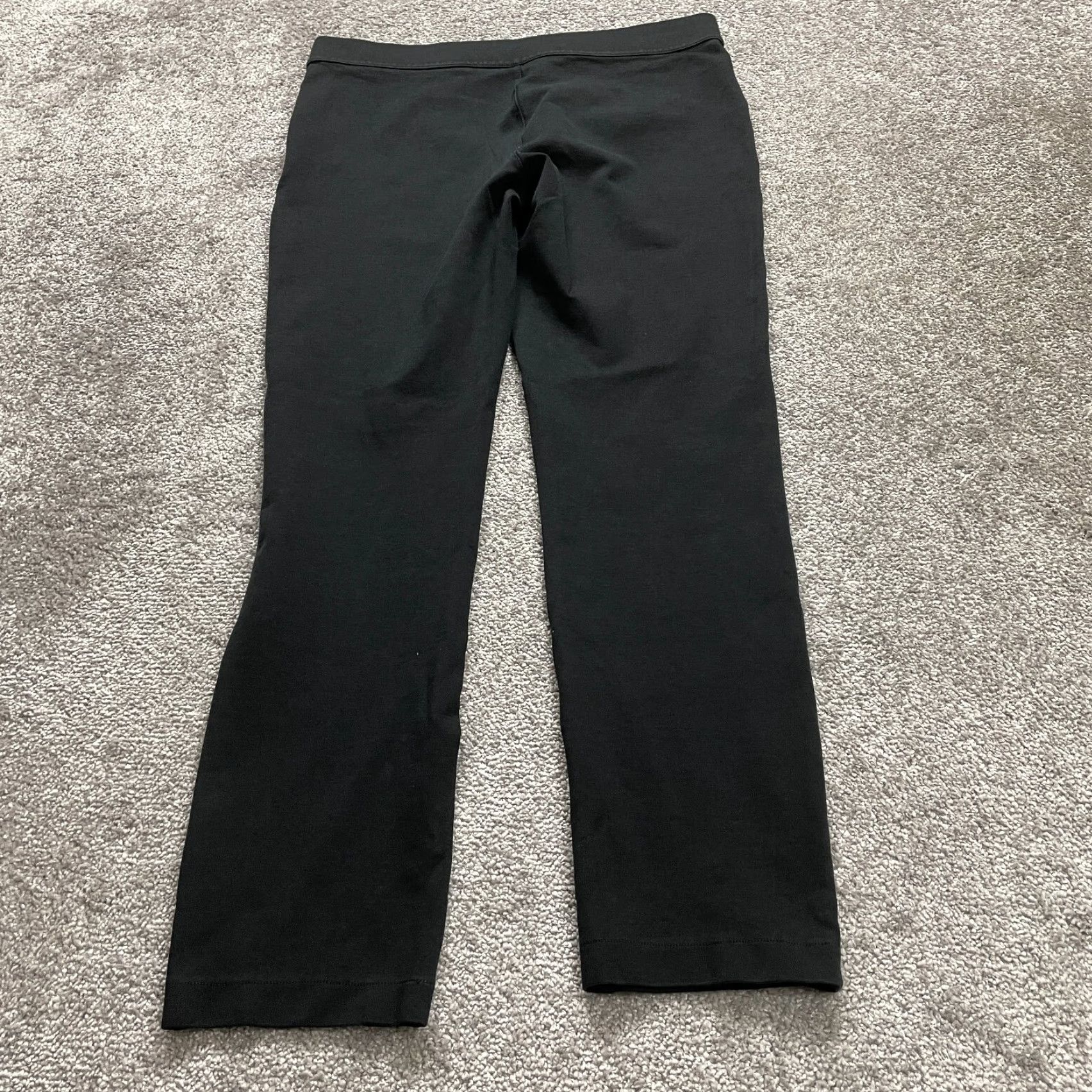 Eddie Bauer EDDIE BAUER Leggings Womens 10 Black Solid Zip Stretch Active 34x29 Size 32" / US 10 / IT 46 - 2 Thumbnail