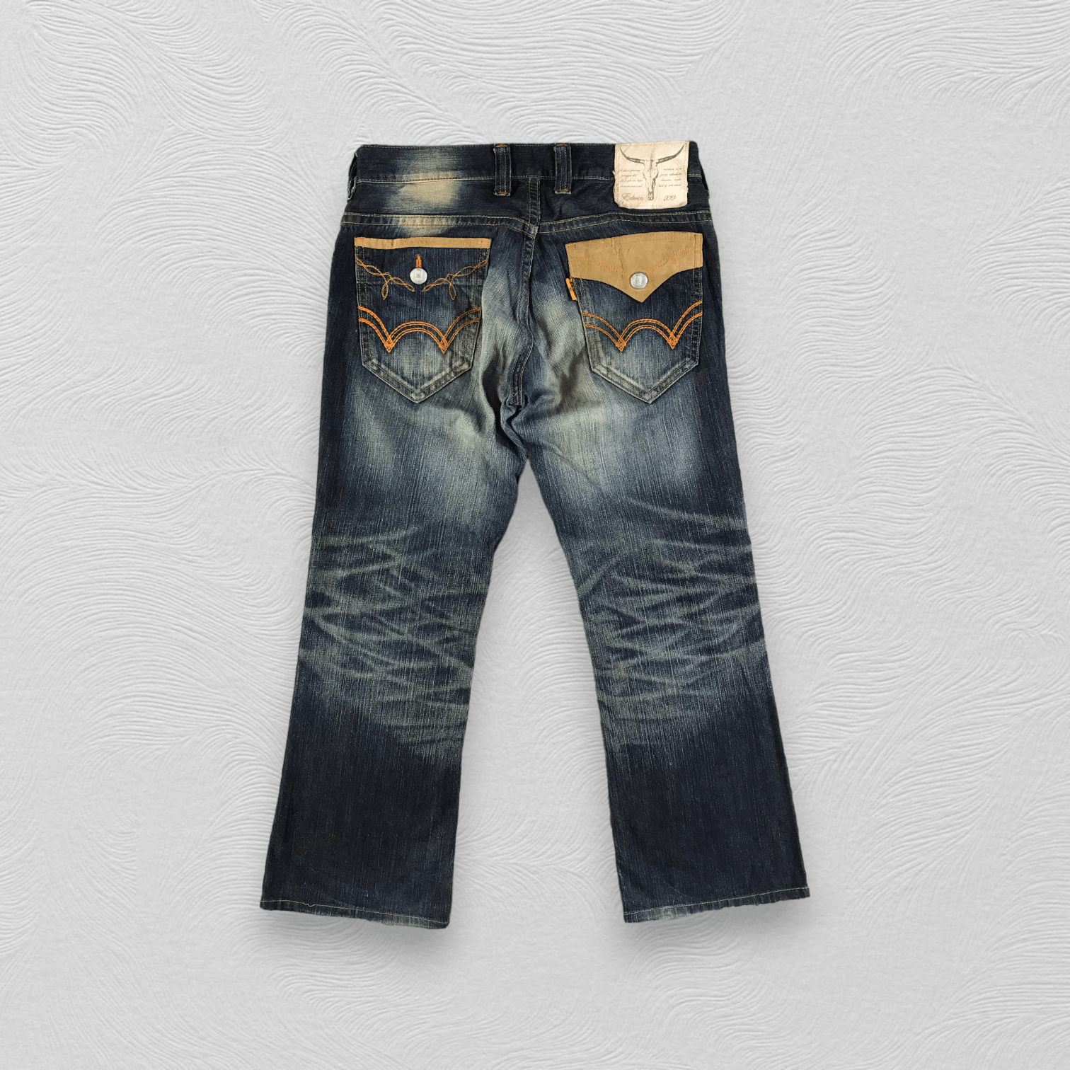 Edwin Distress Edwin XV Jeans Rusty Blue Denim KJ2427 Size US 32 / EU 48 - 2 Thumbnail